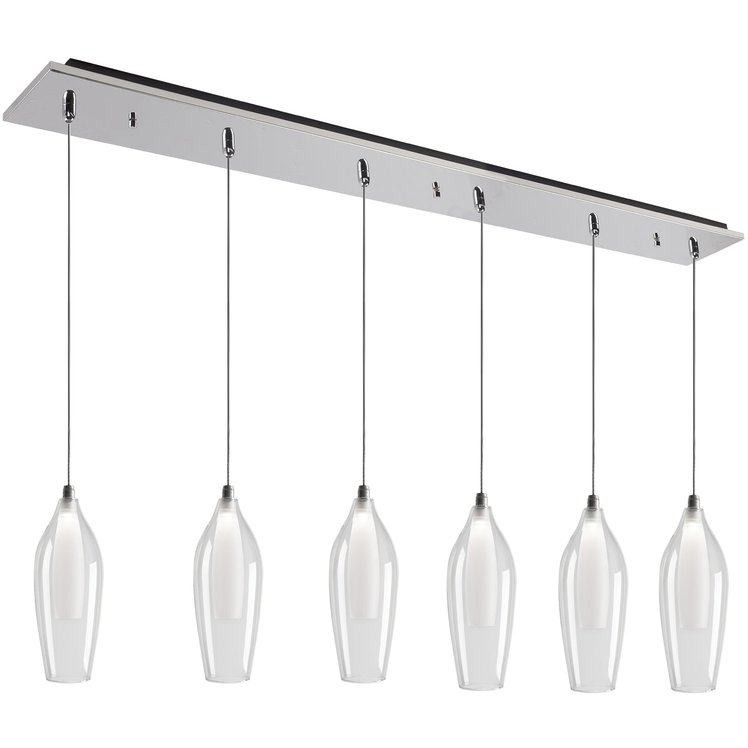 Victoria LED 5.13 inch Chrome Multi Pendant Ceiling Light