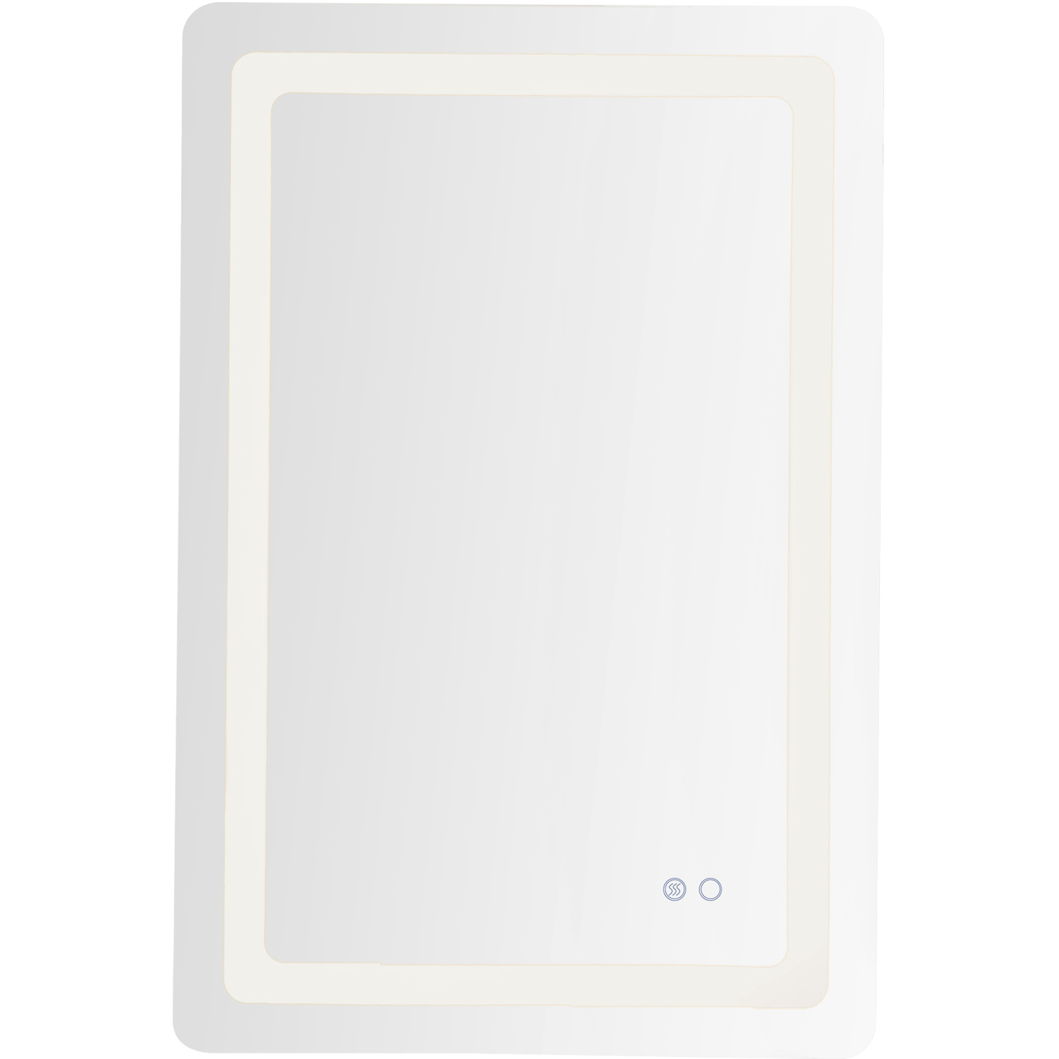 Seneca 36 X 24.13 inch Sandblasted Merc Edge Wall Mirror
