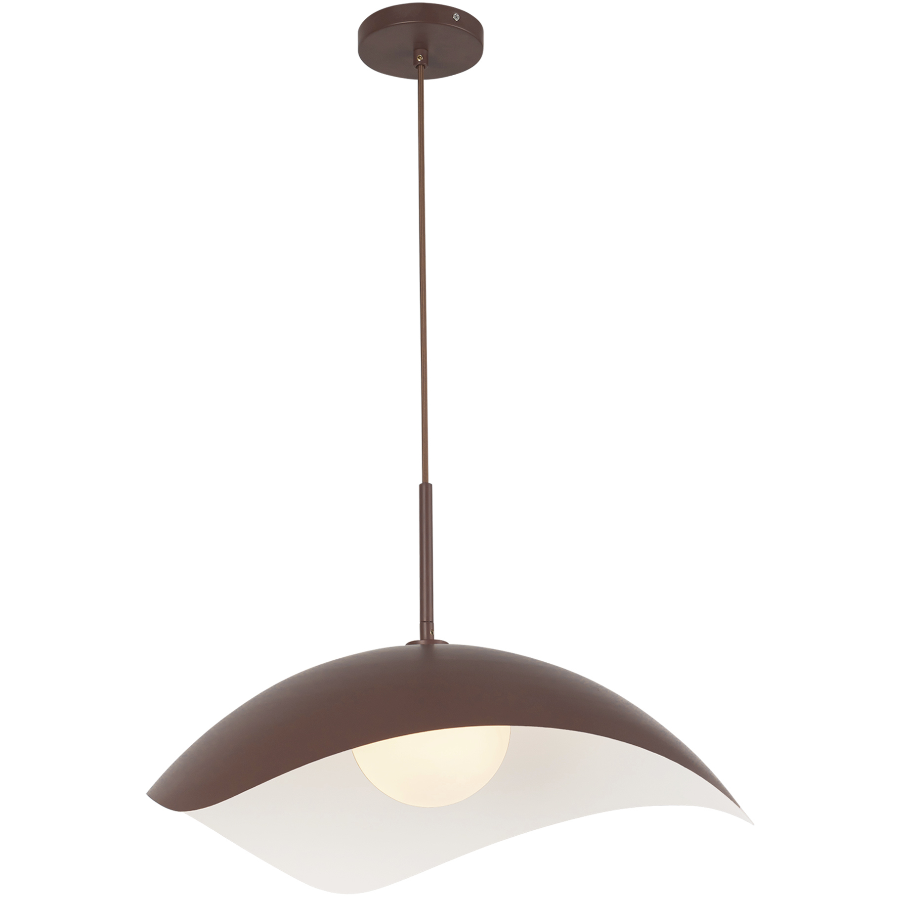 Kirby 1 Light 22.25 inch Burgundy Pendant Ceiling Light