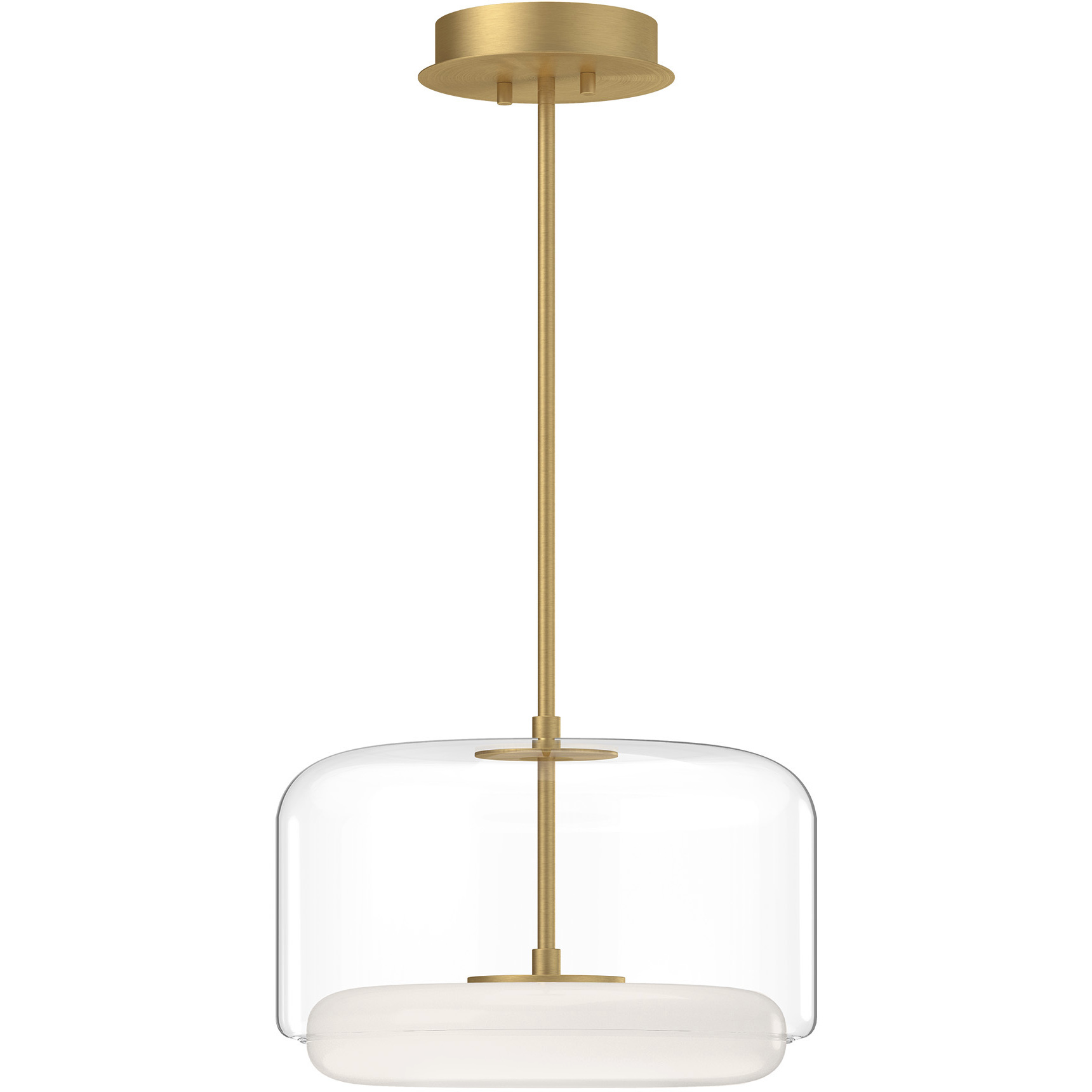 Enkel LED 15 inch Brushed Gold Pendant Ceiling Light