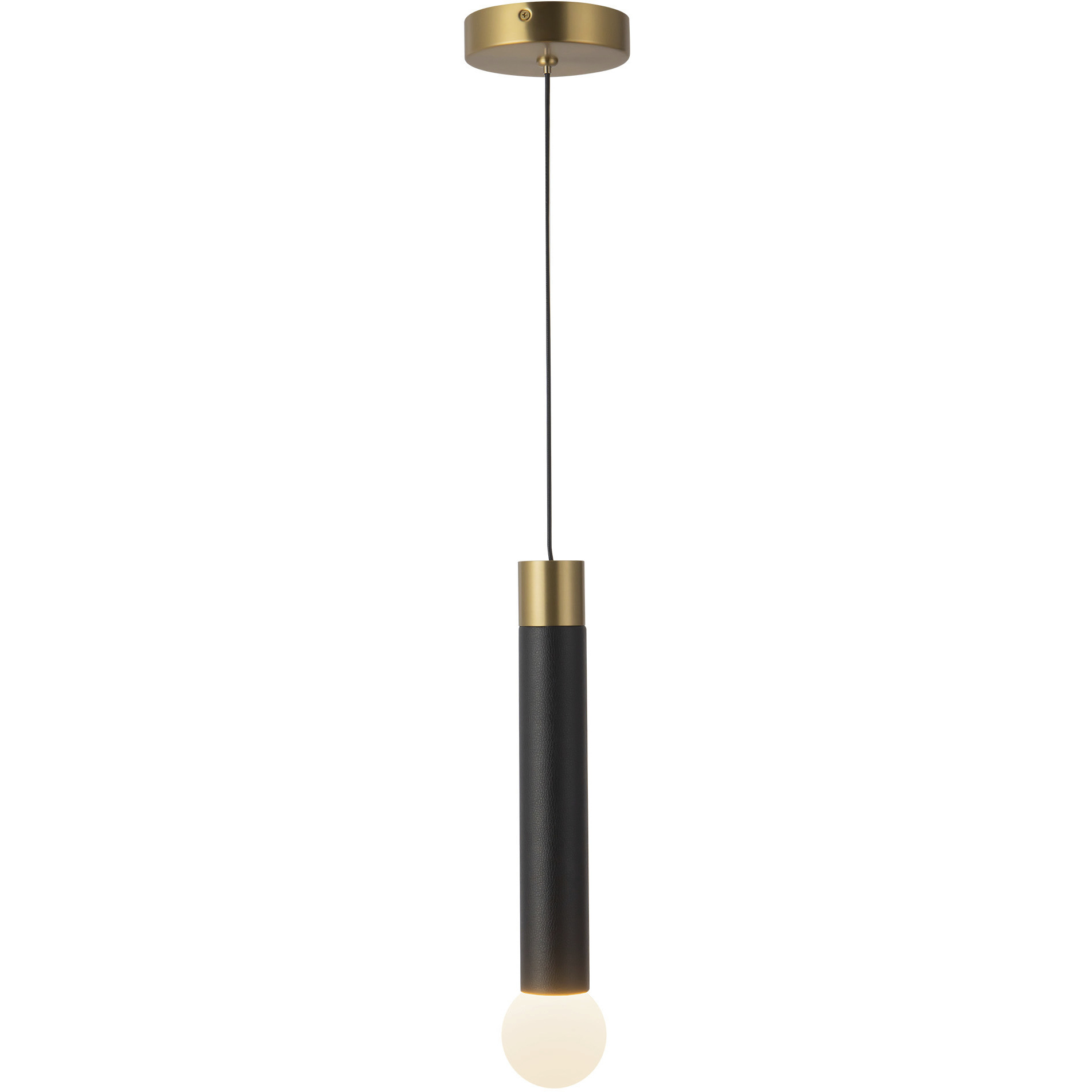 Calla 3.25 inch Brushed Gold Pendant Ceiling Light in Matte Opal Glass