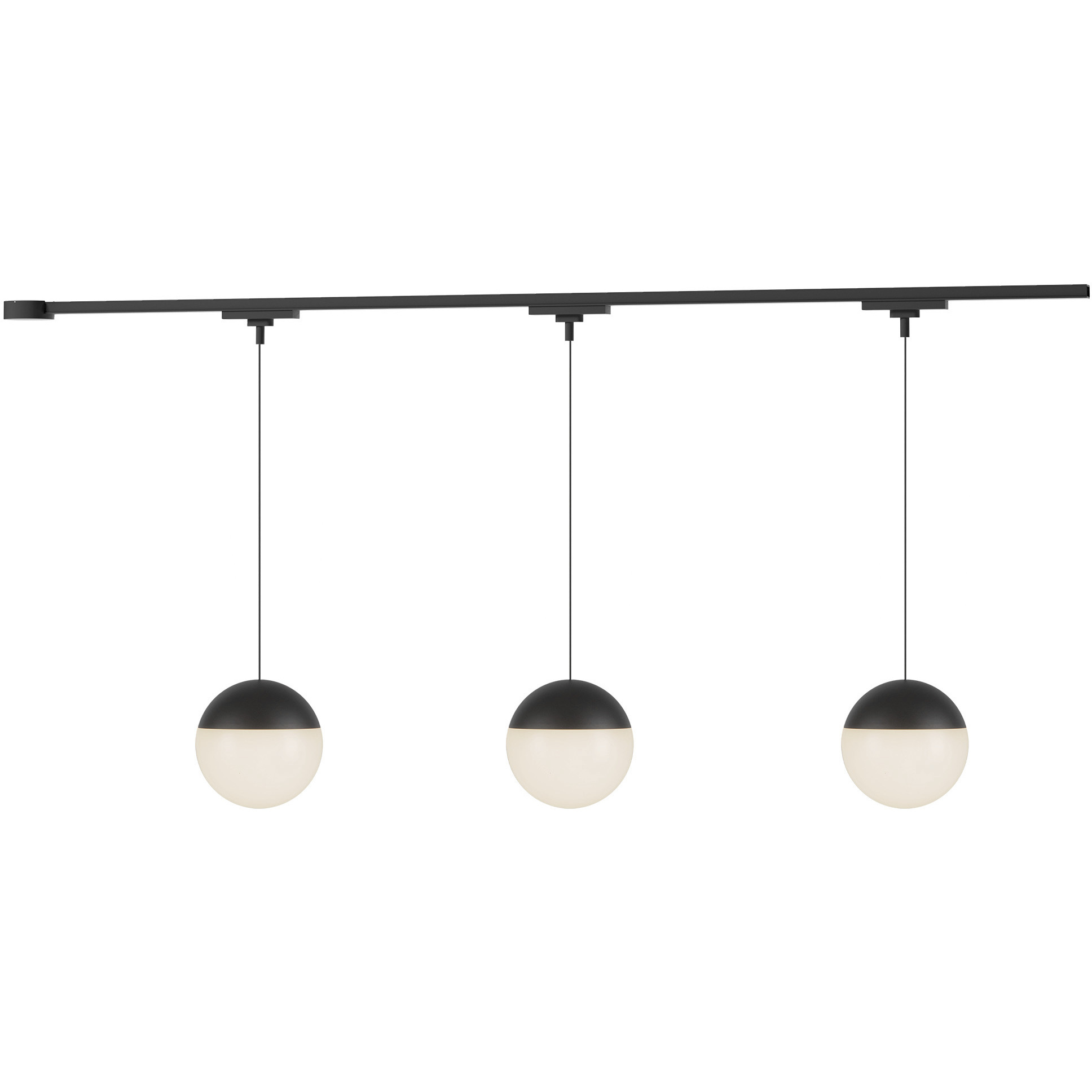 Monae 120 Black Trilo Track Ceiling Light