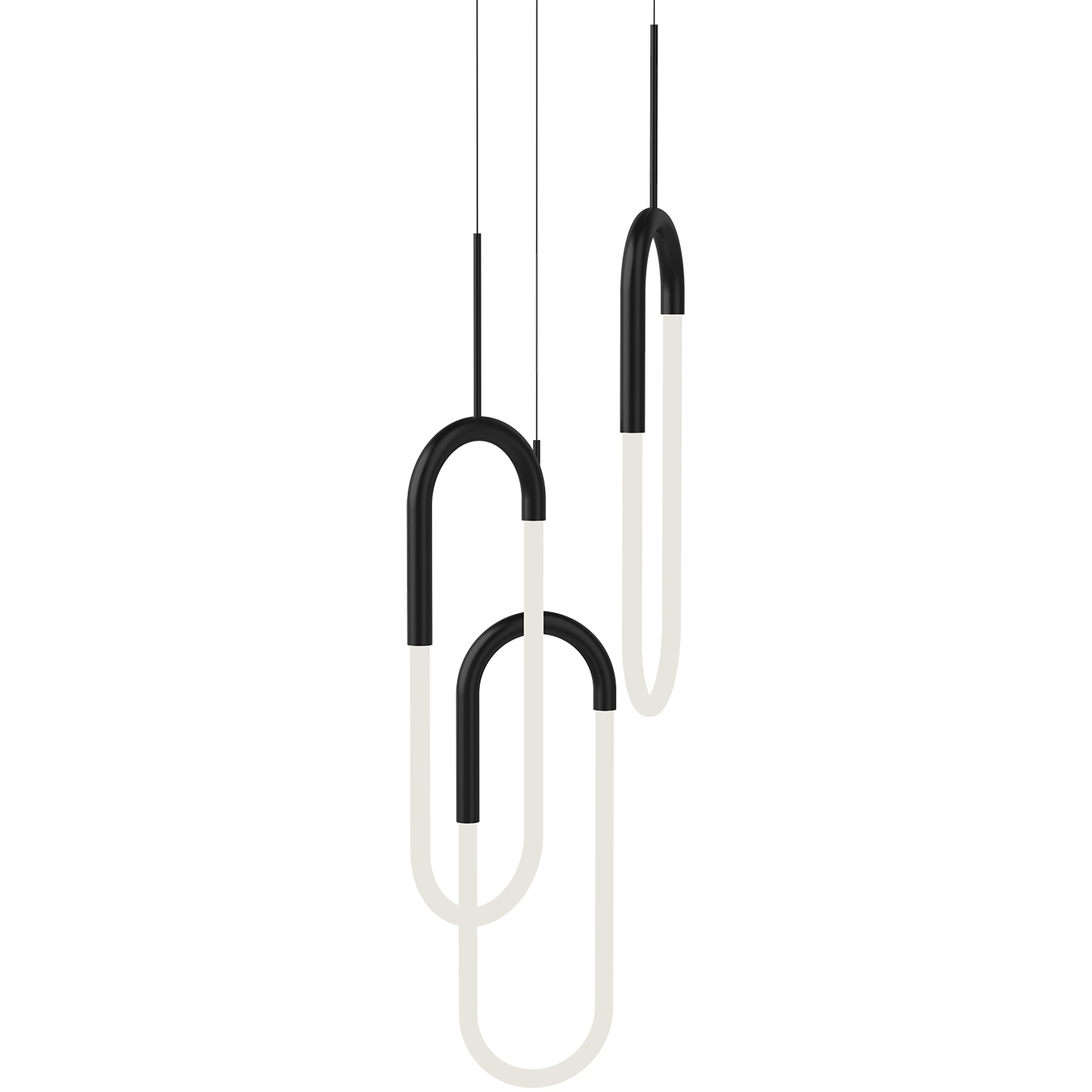 Huron LED 17.88 inch Black Multi Pendant Ceiling Light
