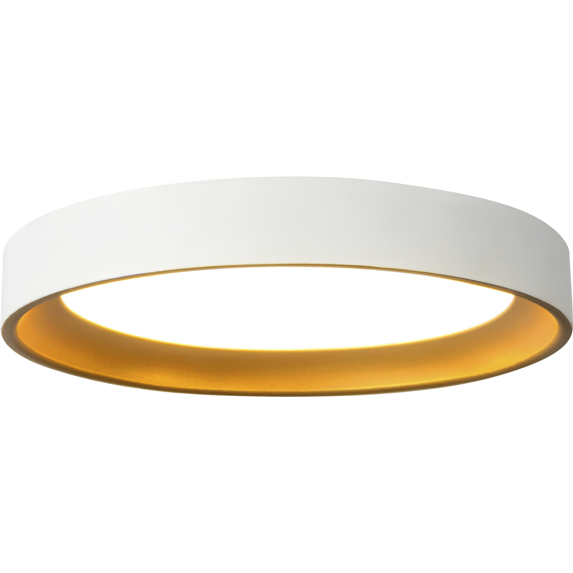 Nix 9 inch White and Gold Flush Mount Ceiling Light