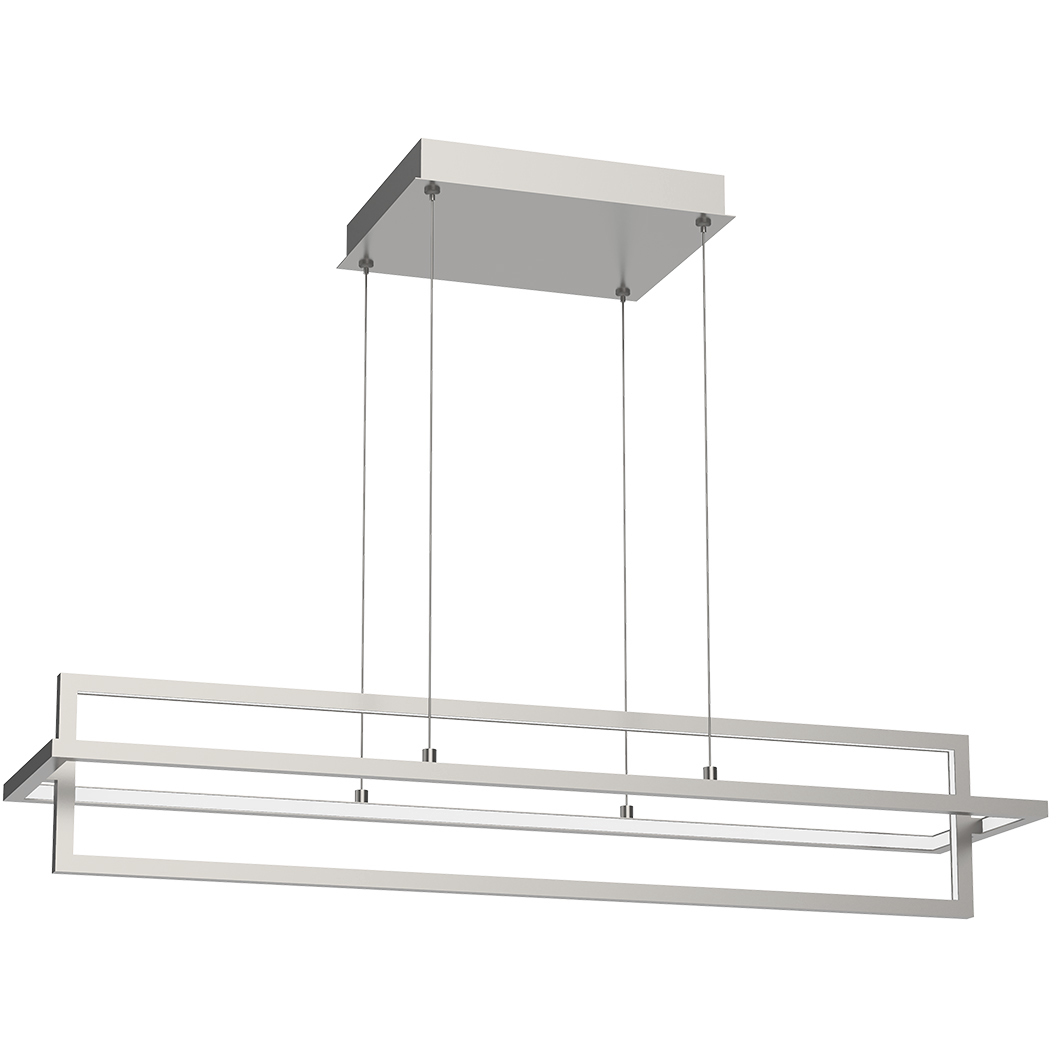 Mondrian LED 35.5 inch Brushed Nickel Linear Pendant Ceiling Light