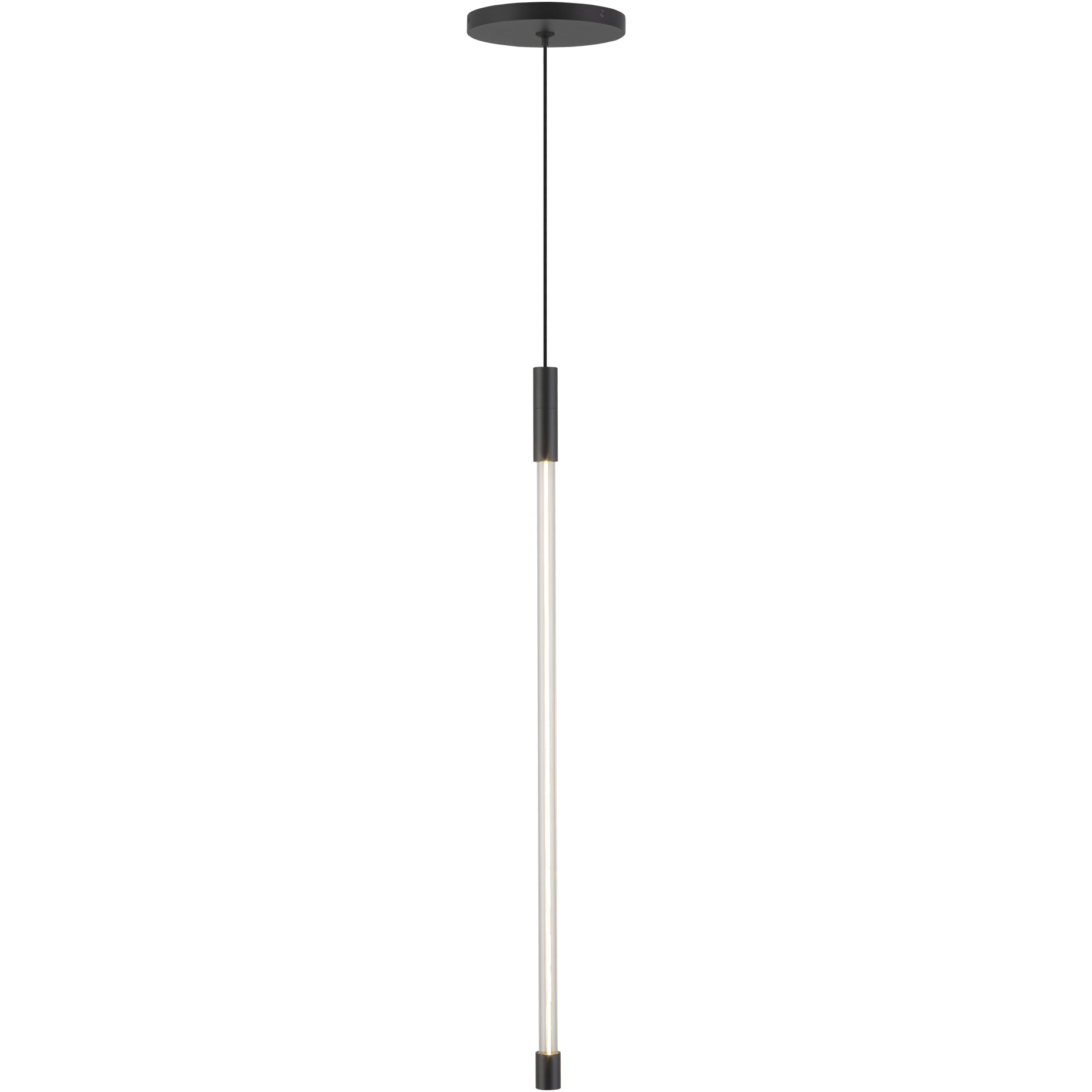 Motif LED 0.75 inch Black Pendant Ceiling Light