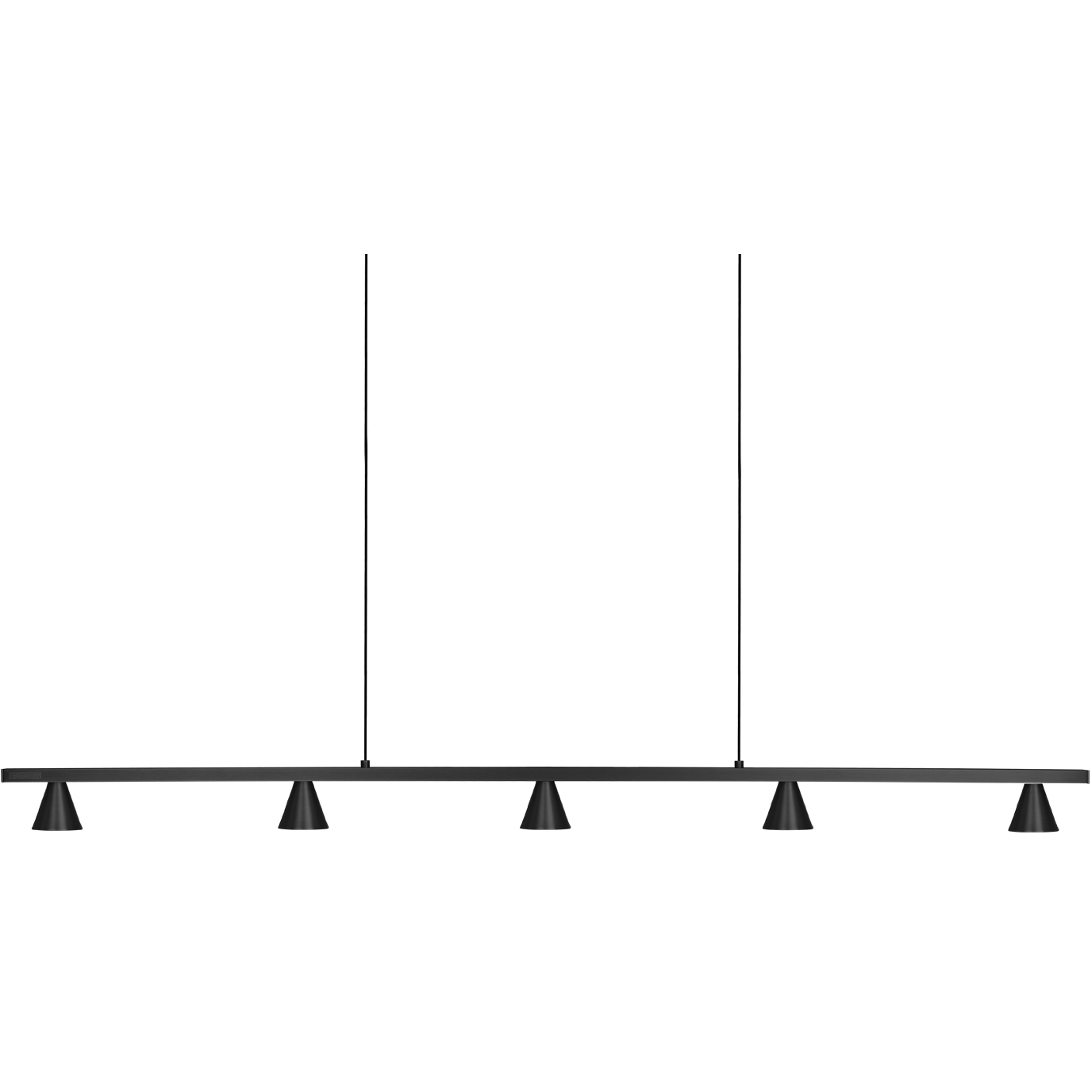 Dune LED 47.5 inch Black Linear Pendant Ceiling Light