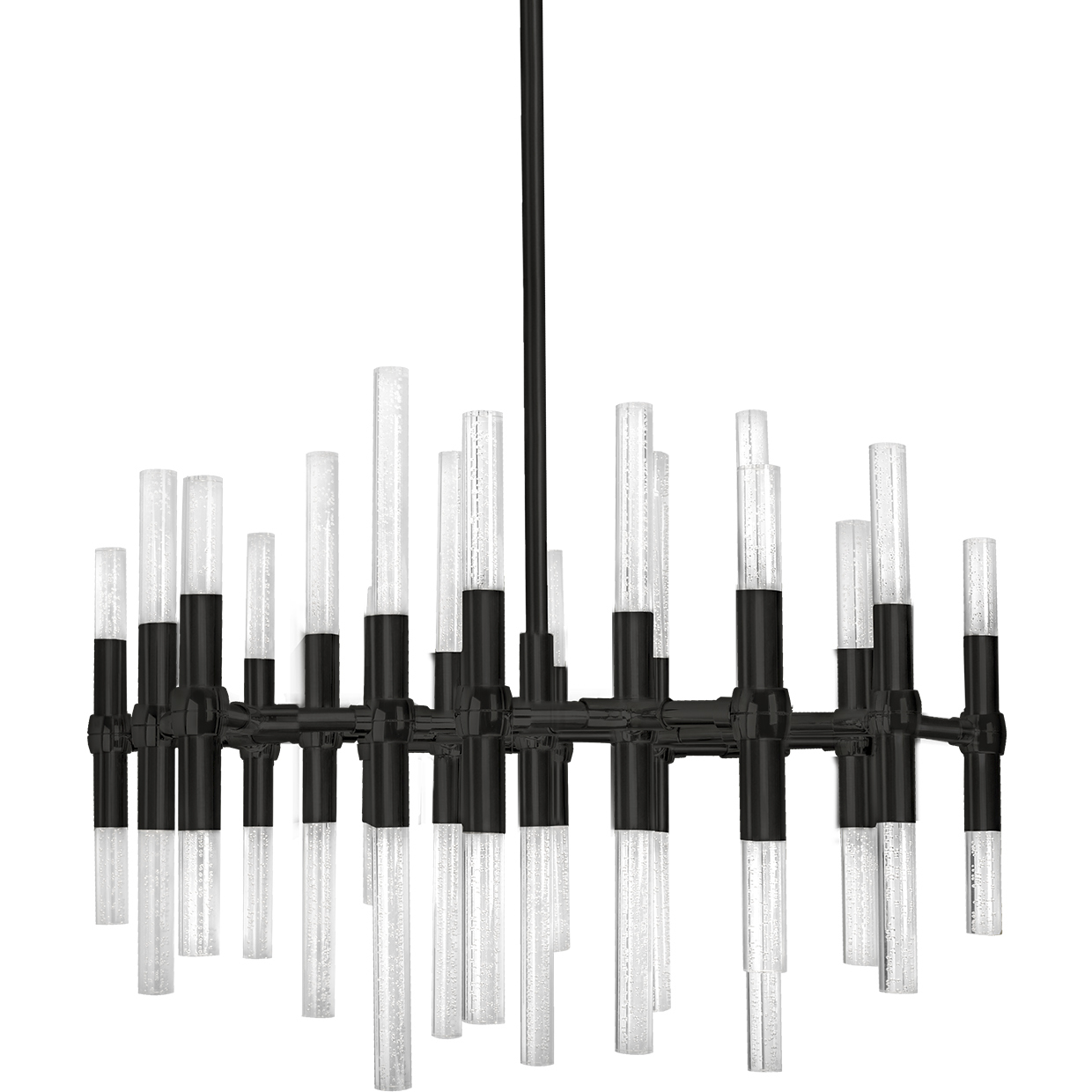 Kuzco Lighting CH9628-BL Turin LED 27 inch Black Chandelier