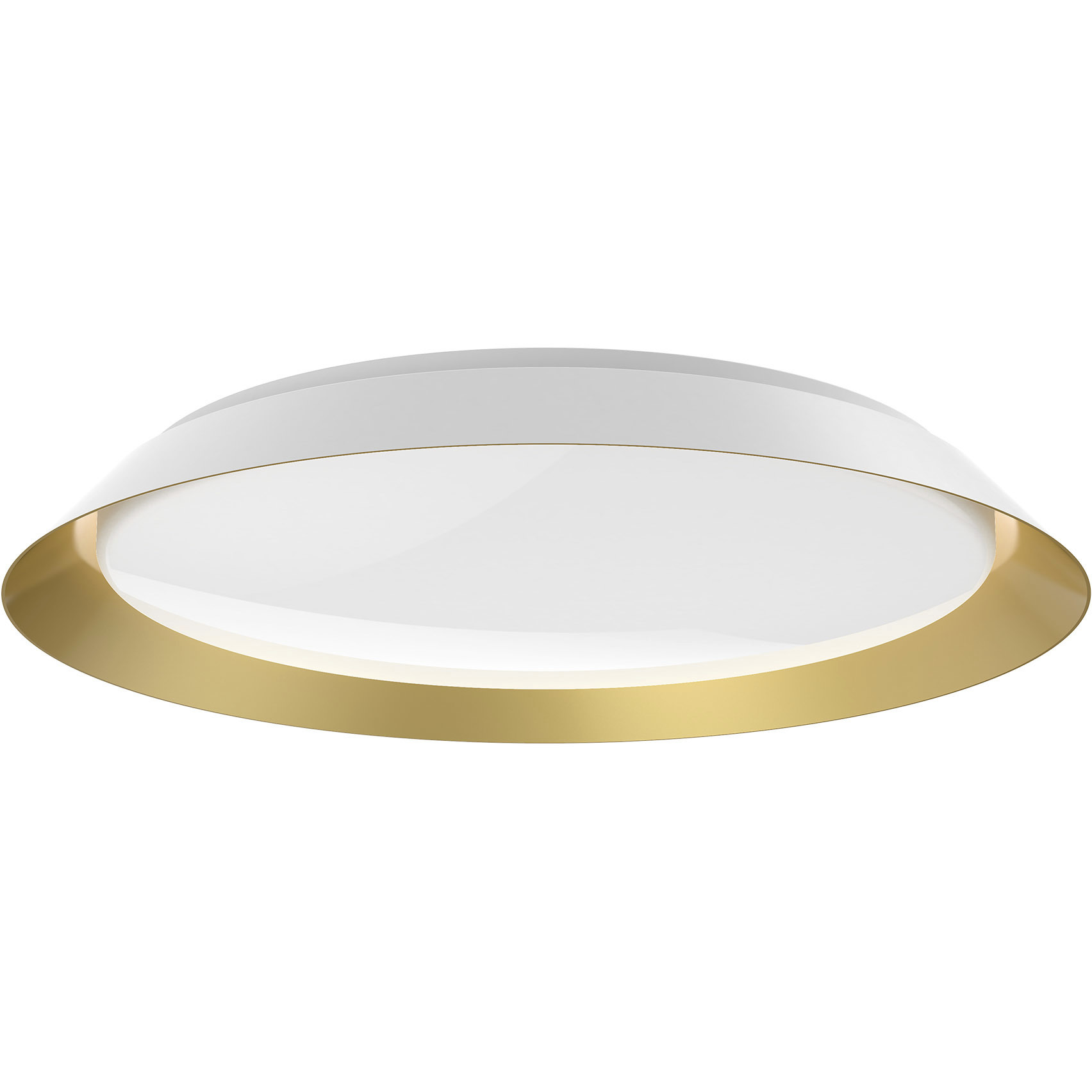 Jasper LED 23.13 inch White and Gold Flush Mount Ceiling Light