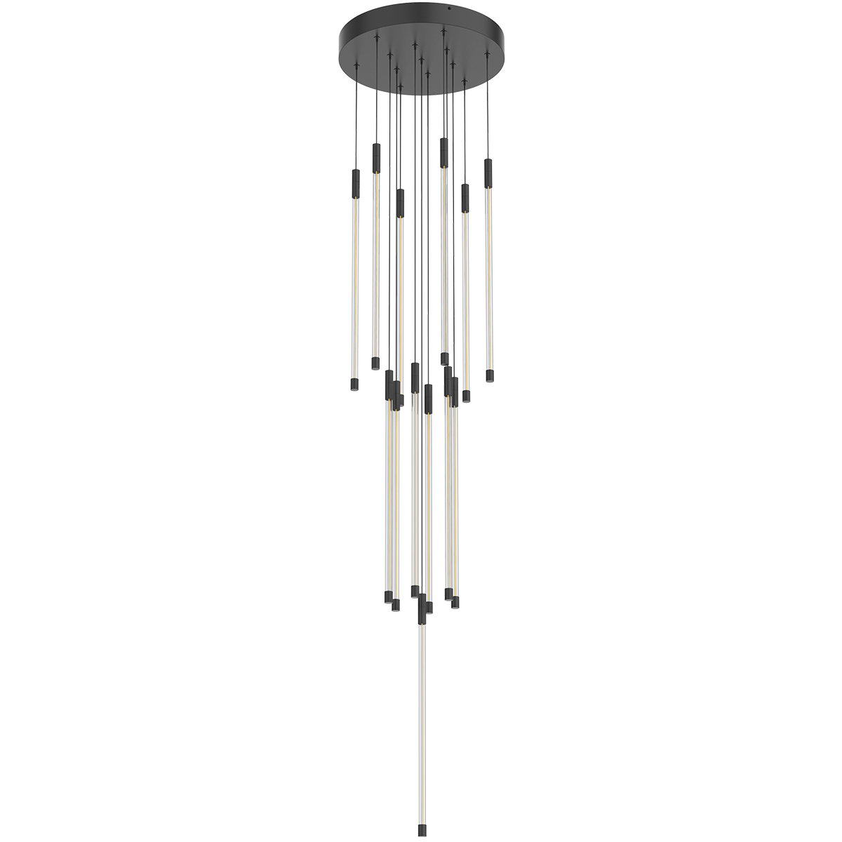 Motif LED 12.75 inch Black Multi Pendant Ceiling Light