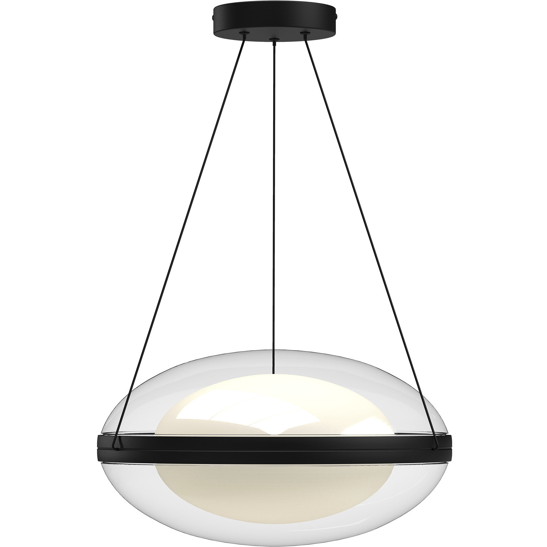 Virgo LED 16.13 inch Black Pendant Ceiling Light