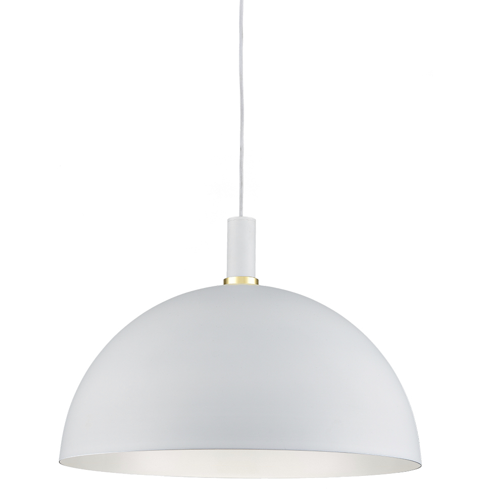 Archibald 1 Light 23.63 inch White with Gold Detail Pendant Ceiling Light