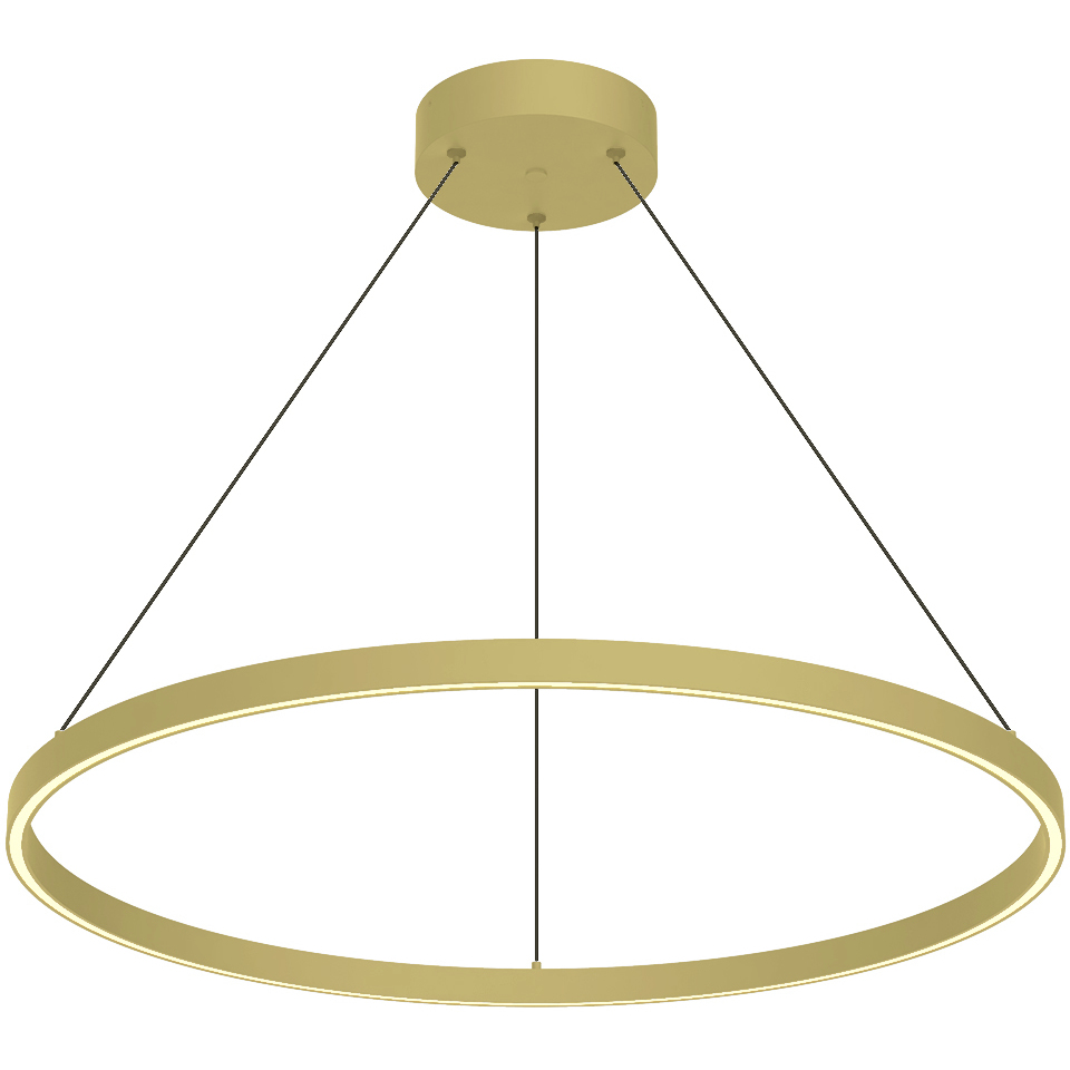 Cerchio LED 31.5 inch Brushed Gold Pendant Ceiling Light