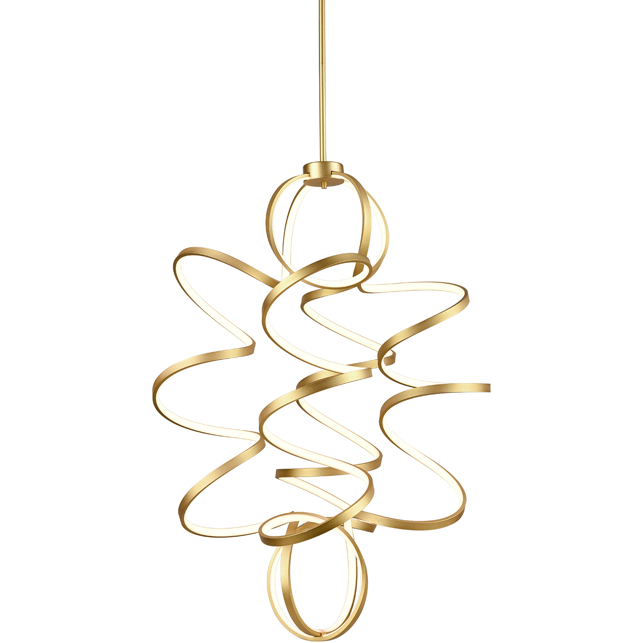 Synergy LED 31.5 inch Antique Brass Chandelier Ceiling Light