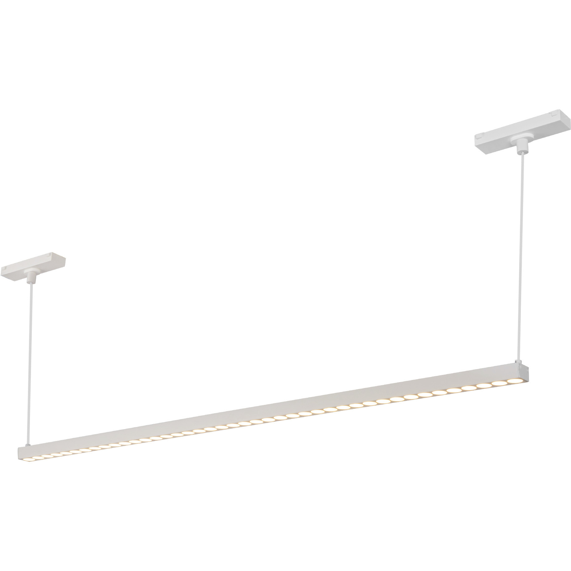 Kyan 48V DC White Trilo Track Linear Pendant Ceiling Light in 3000K
