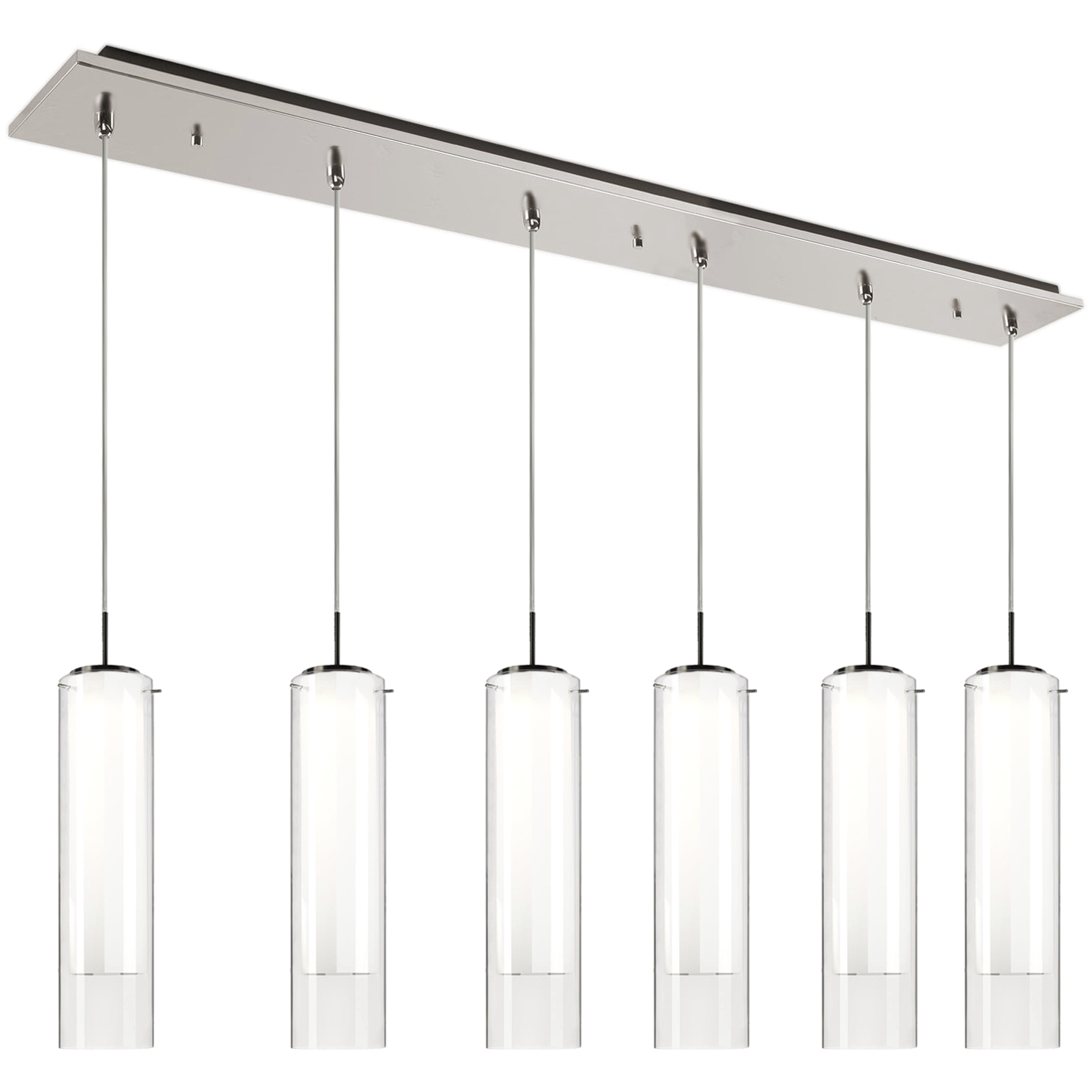 Verona LED 5.13 inch Brushed Nickel Multi Pendant Ceiling Light
