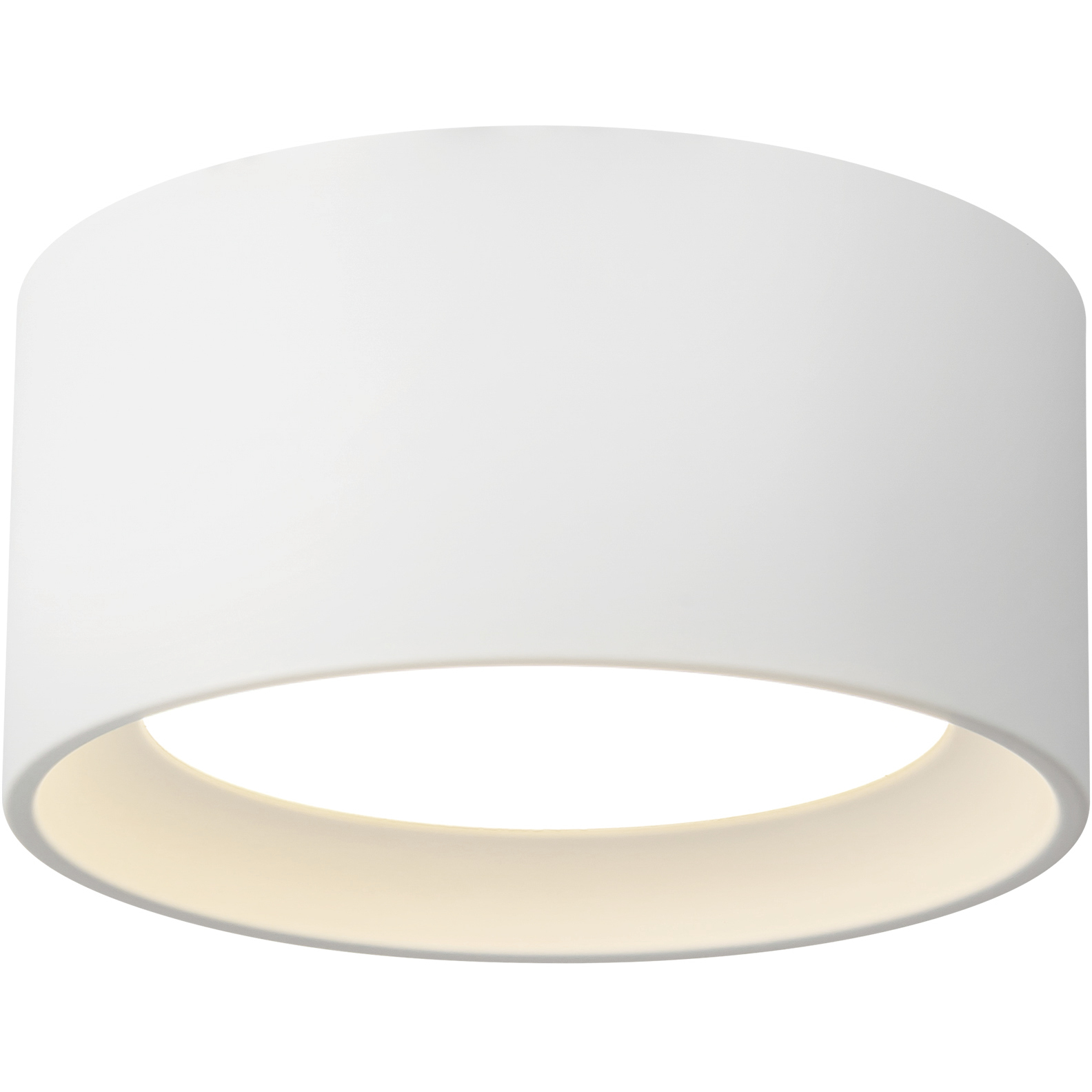 Uma 7.25 inch White Semi-Flush Mount Ceiling Light