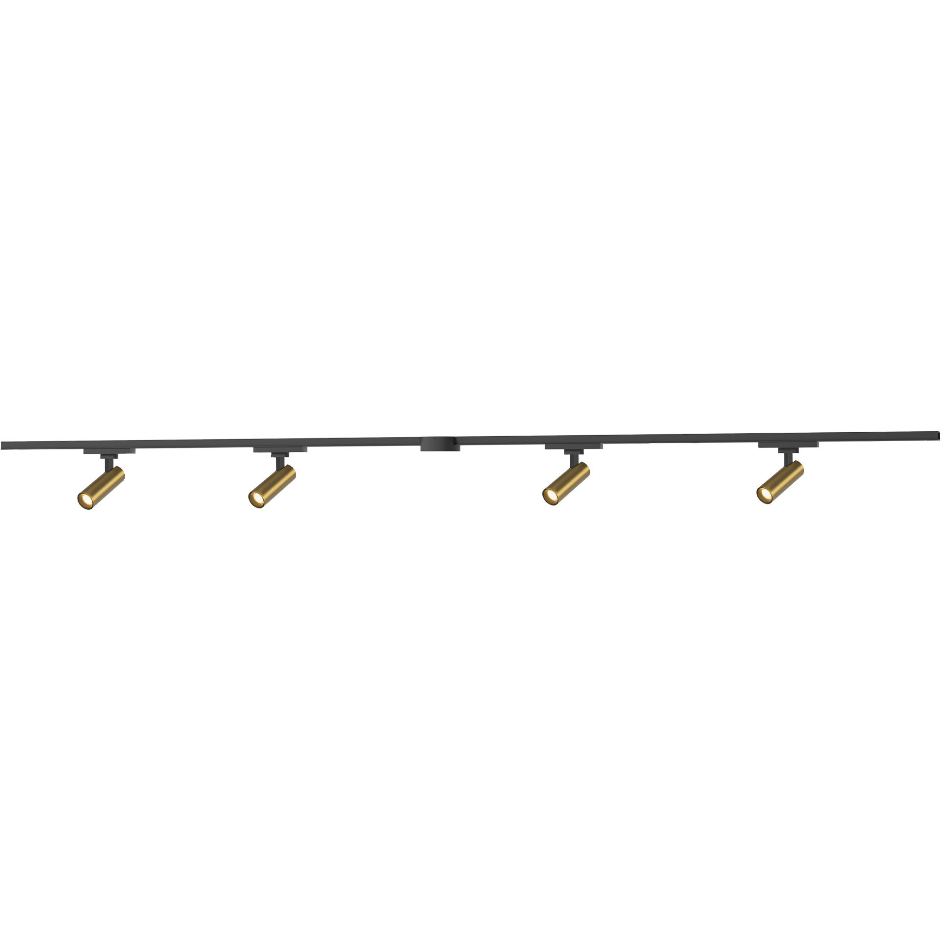 Paolo 120 Brushed Gold Trilo Track Ceiling Light
