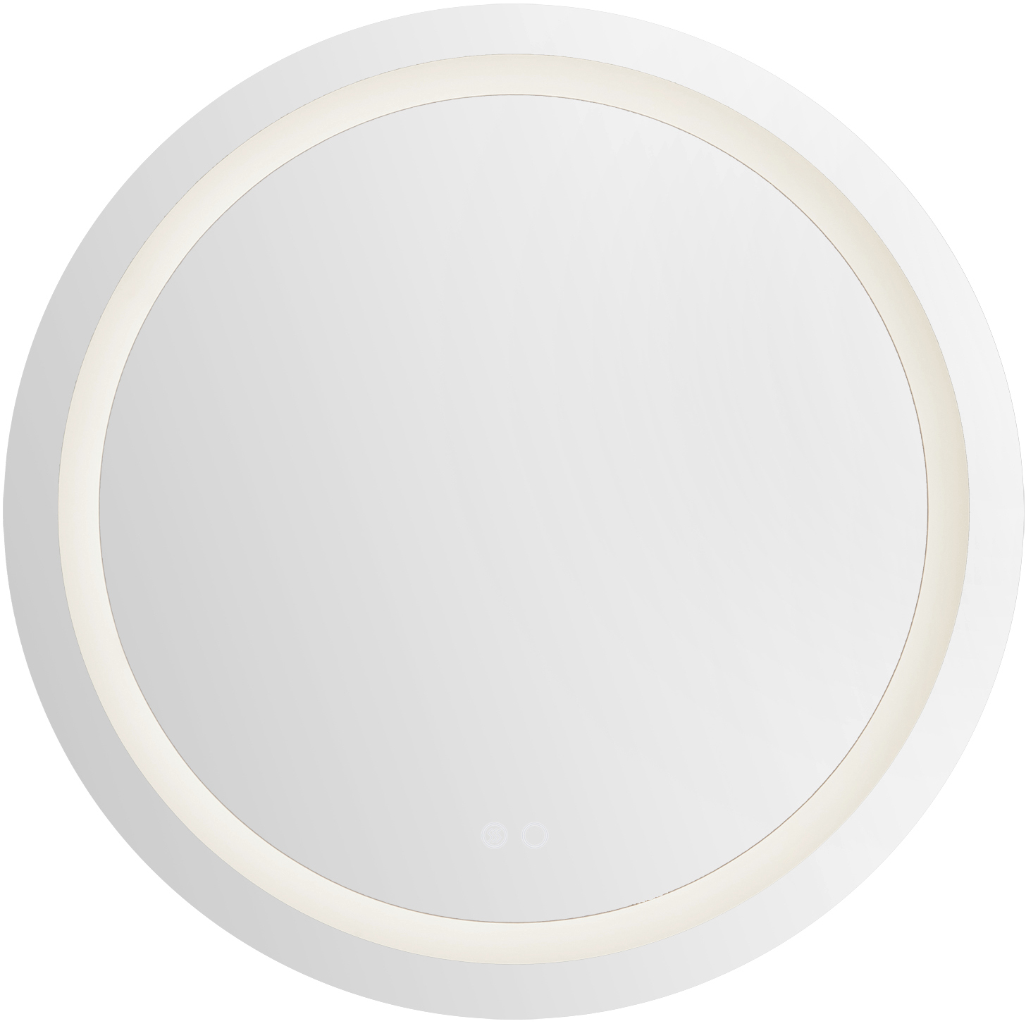 Hillmont 32 X 32 inch Sandblasted Merc Edge Wall Mirror