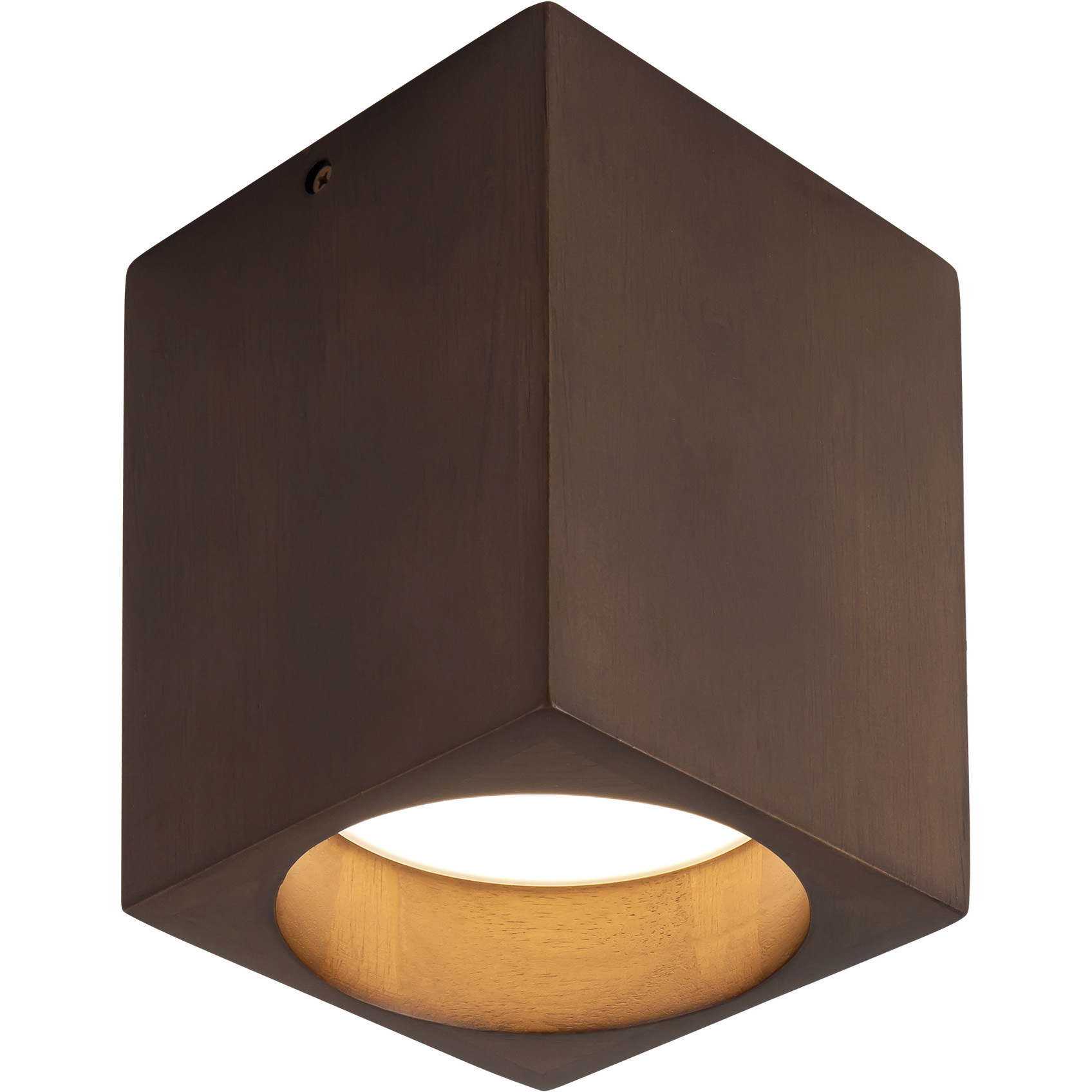 Bosco 5 inch Walnut Flush Mount Ceiling Light