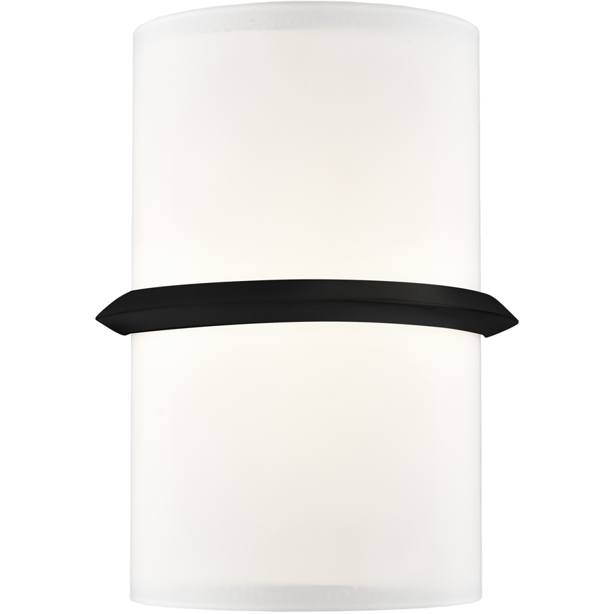 Pondi LED 7 inch Black ADA Wall Sconce Wall Light