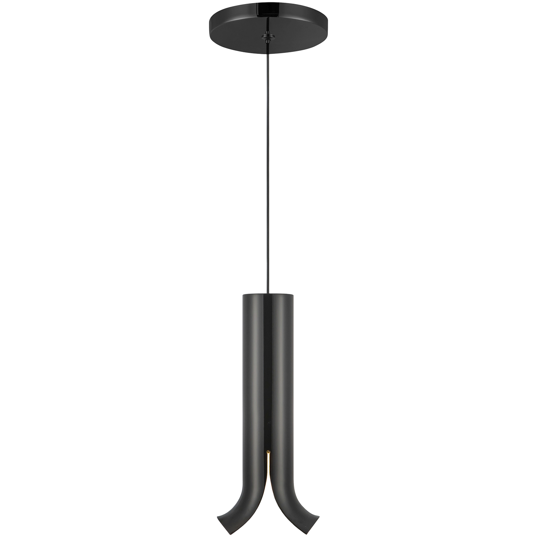 Husk LED 2 inch Glossy Black Pendant Ceiling Light
