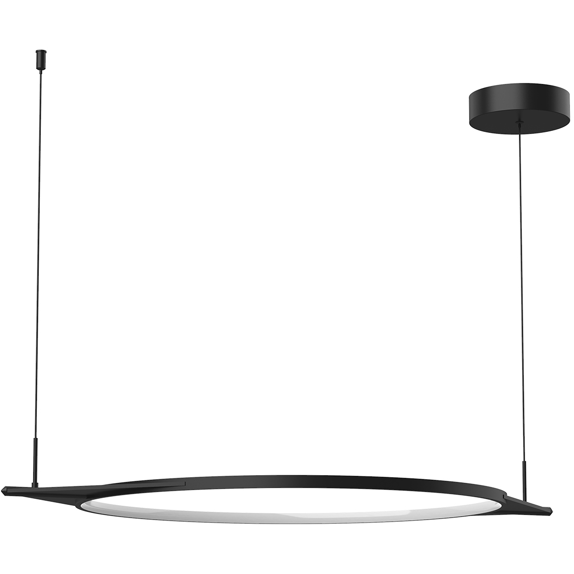 Serif LED 23.75 inch Black Pendant Ceiling Light