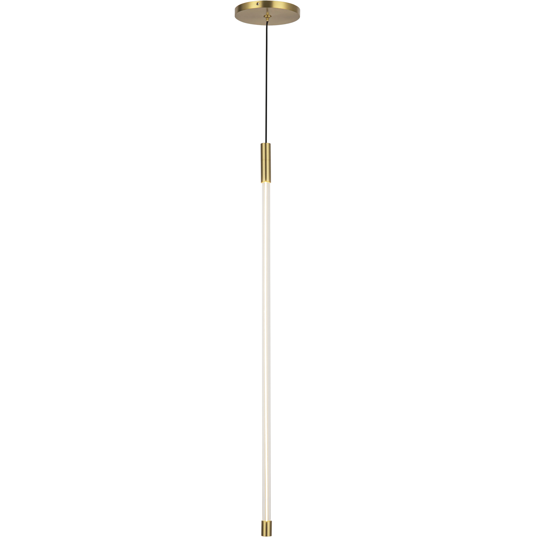 Motif LED 0.75 inch Brushed Gold Pendant Ceiling Light