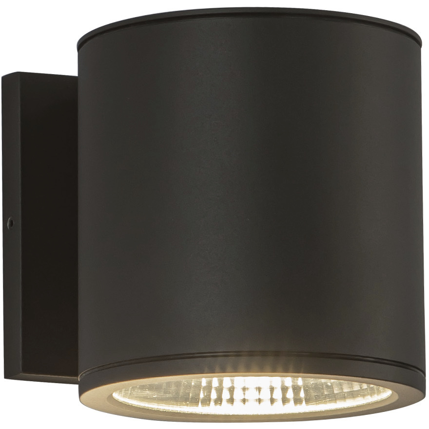 Nordic LED 5 inch Black Exterior Wall Light