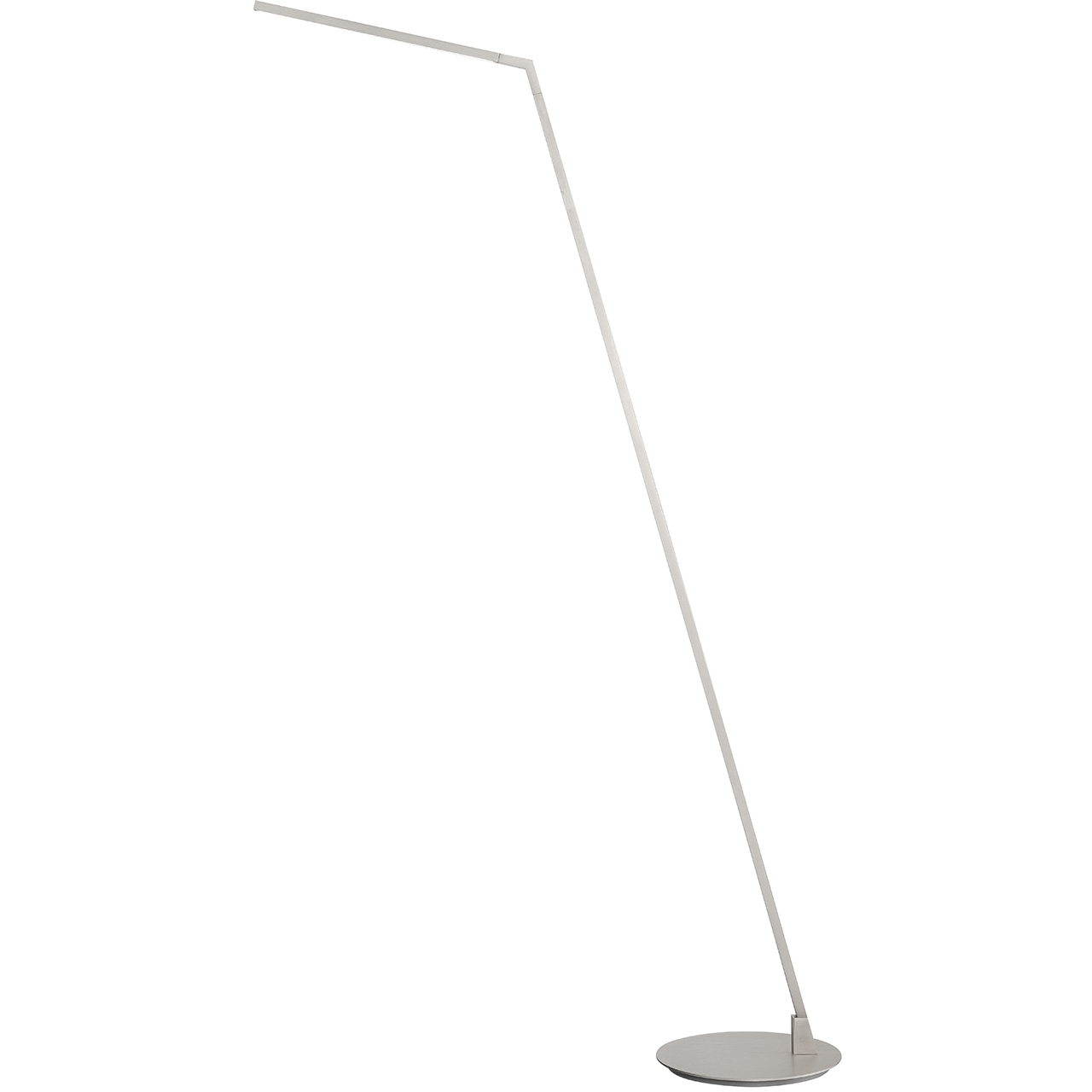 Miter 55.5 inch 11 watt Brushed Nickel Floor Lamp Portable Light