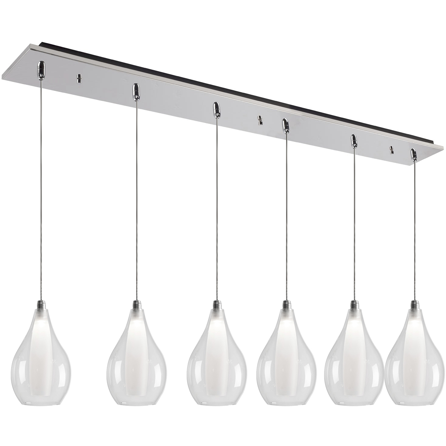 Victoria LED 5.13 inch Chrome Multi Pendant Ceiling Light