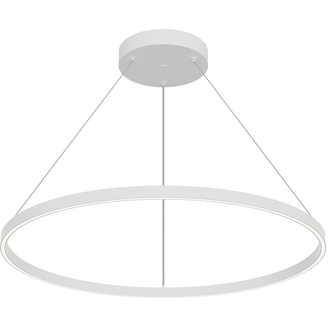 Cerchio LED 35.38 inch White Pendant Ceiling Light