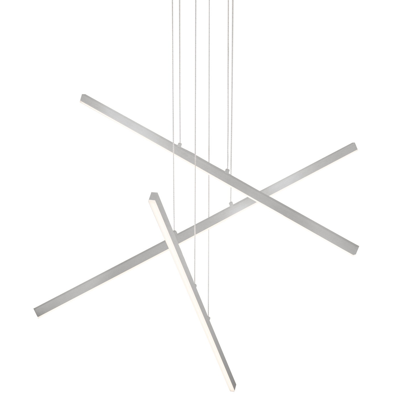 Vega LED 0.75 inch Brushed Nickel Multi Pendant Ceiling Light