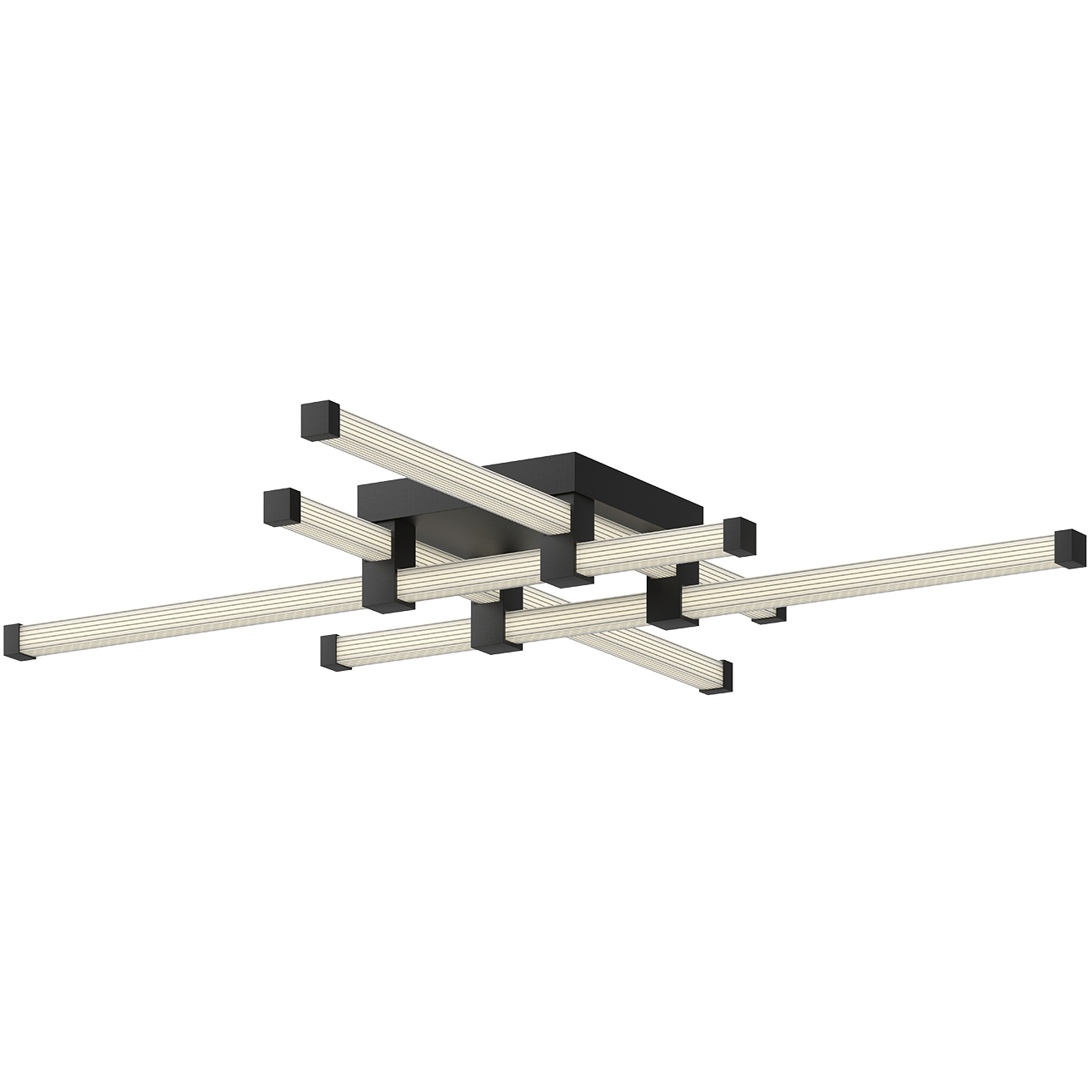 Blade LED 34.13 inch Black Flush Mount Ceiling Light