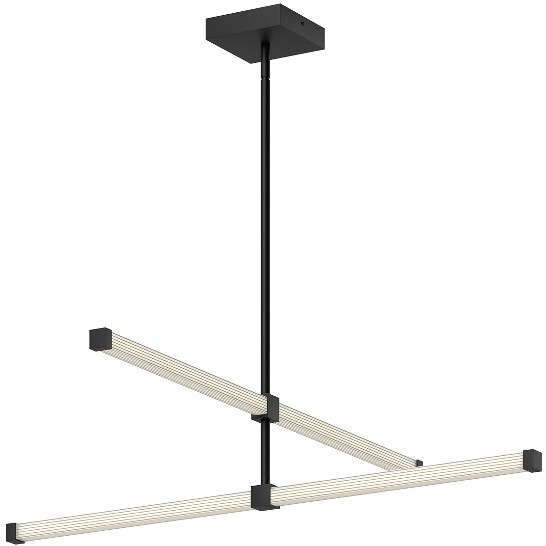 Blade LED 1 inch Black Chandelier Ceiling Light