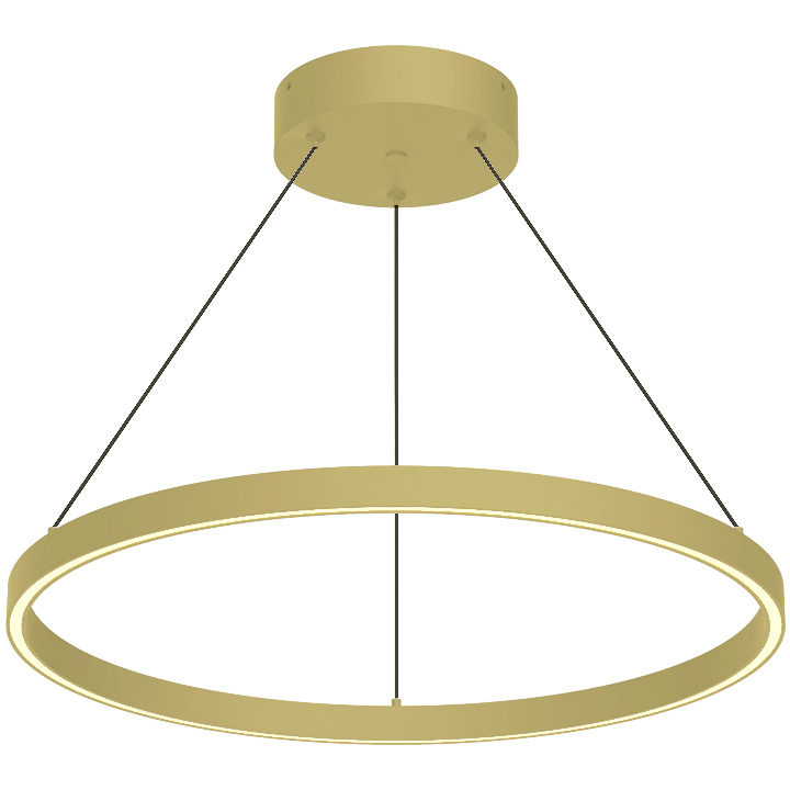 Cerchio LED 23.63 inch Brushed Gold Pendant Ceiling Light