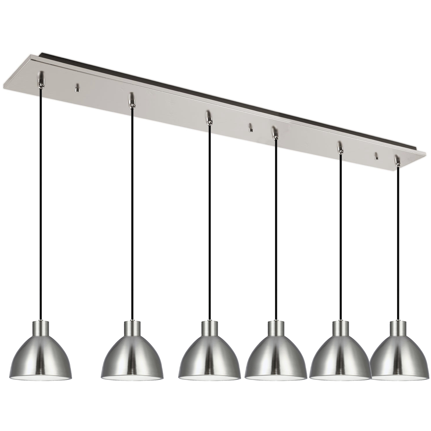 Chroma LED 6.38 inch Brushed Nickel Multi Pendant Ceiling Light
