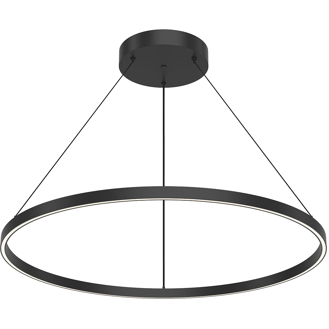 Cerchio LED 35.38 inch Black Pendant Ceiling Light