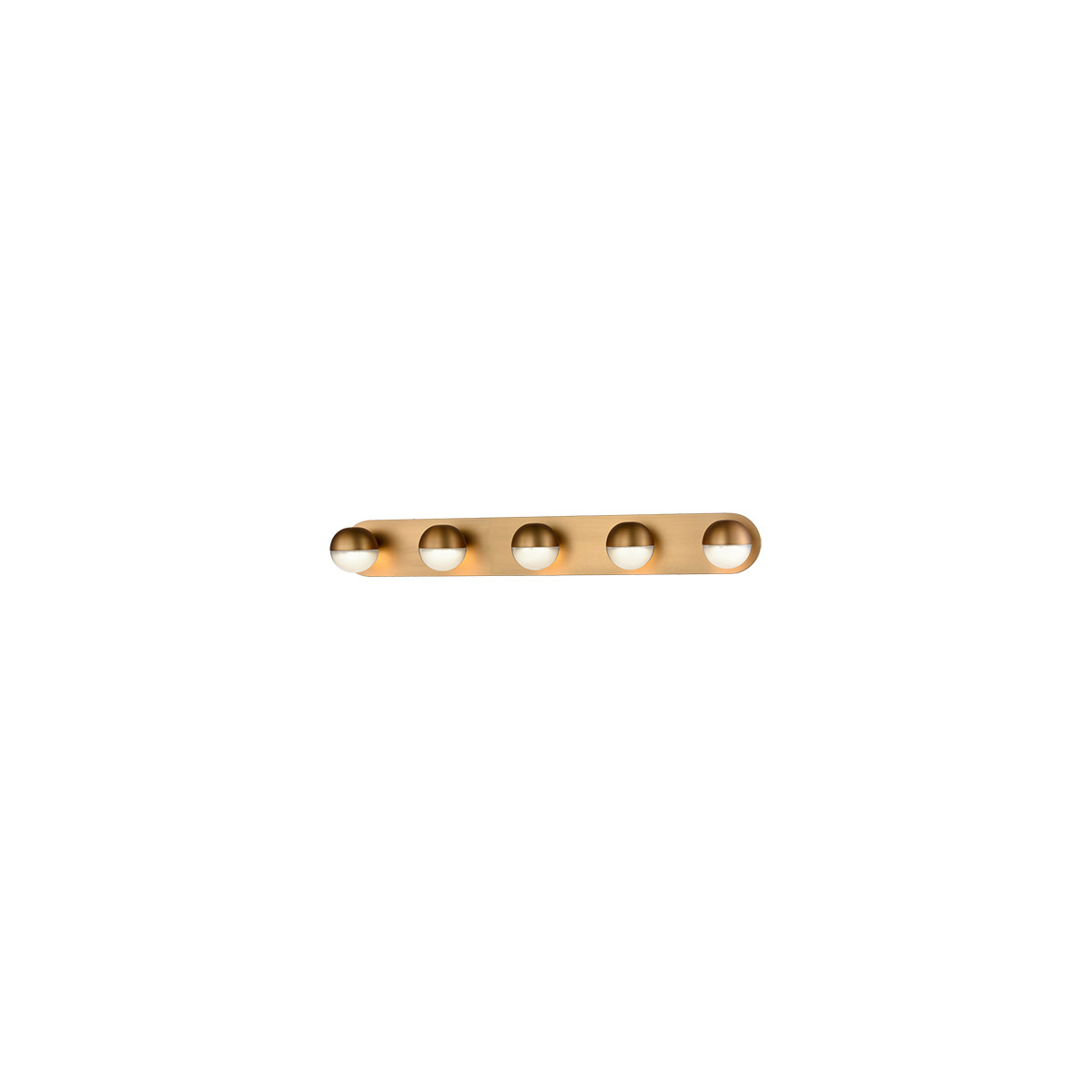 Pluto LED 37 inch Brass Vanity Light Wall Light in Vintage Brass