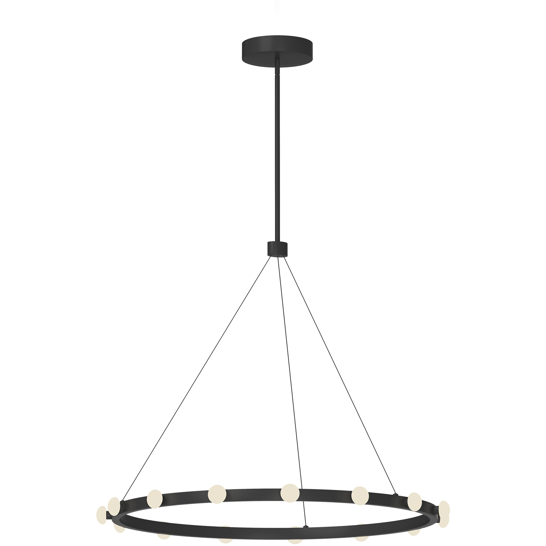 Rezz LED 27.63 inch Black Pendant Ceiling Light