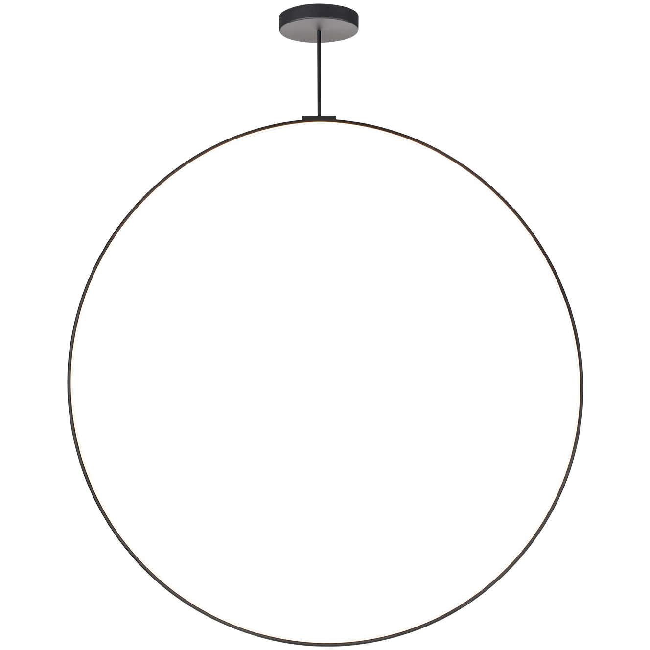 Cirque LED 0.75 inch Black Pendant Ceiling Light in Universal Voltage