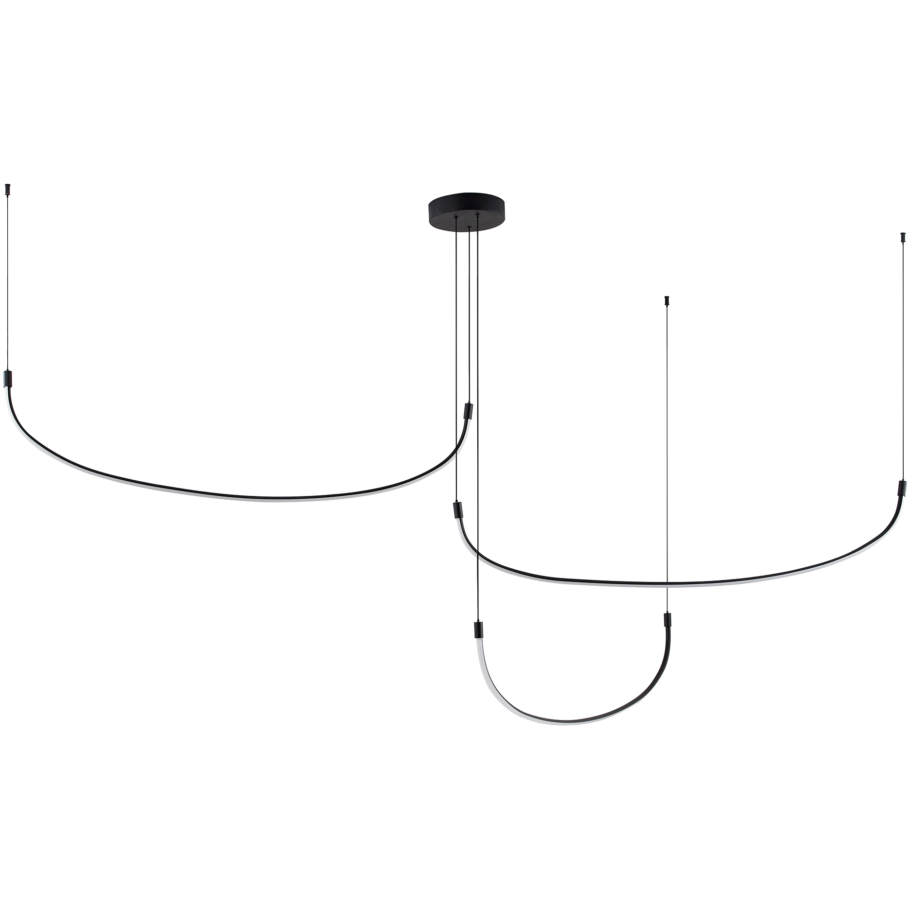Talis LED 70.5 inch Black Multi Pendant Ceiling Light in Universal Voltage