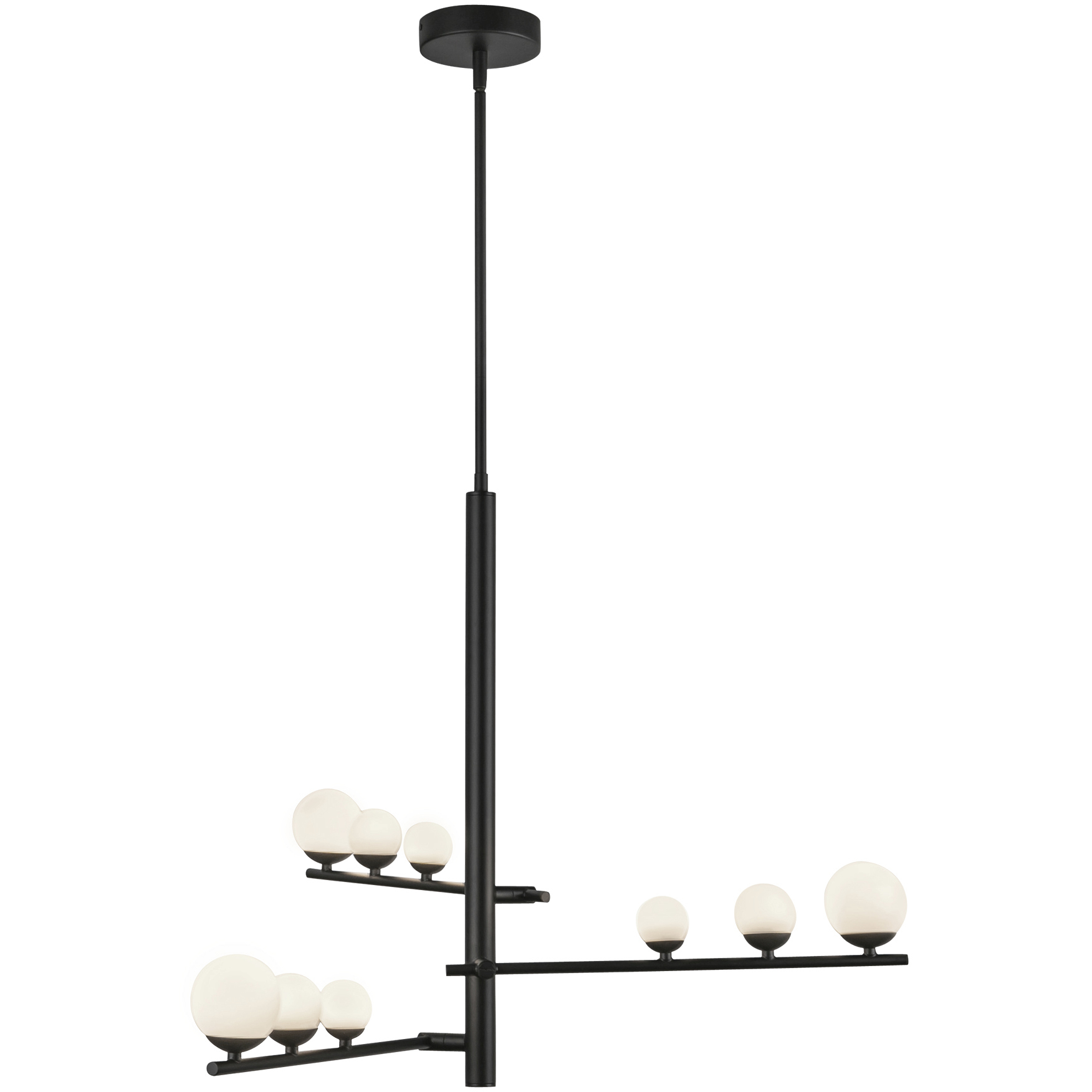 Cypress LED 19 inch Black Chandelier Ceiling Light