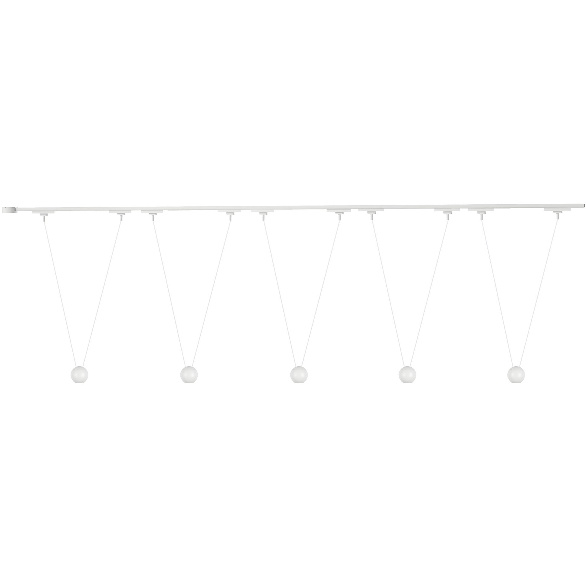 Faria Double 120 White Trilo Track Ceiling Light
