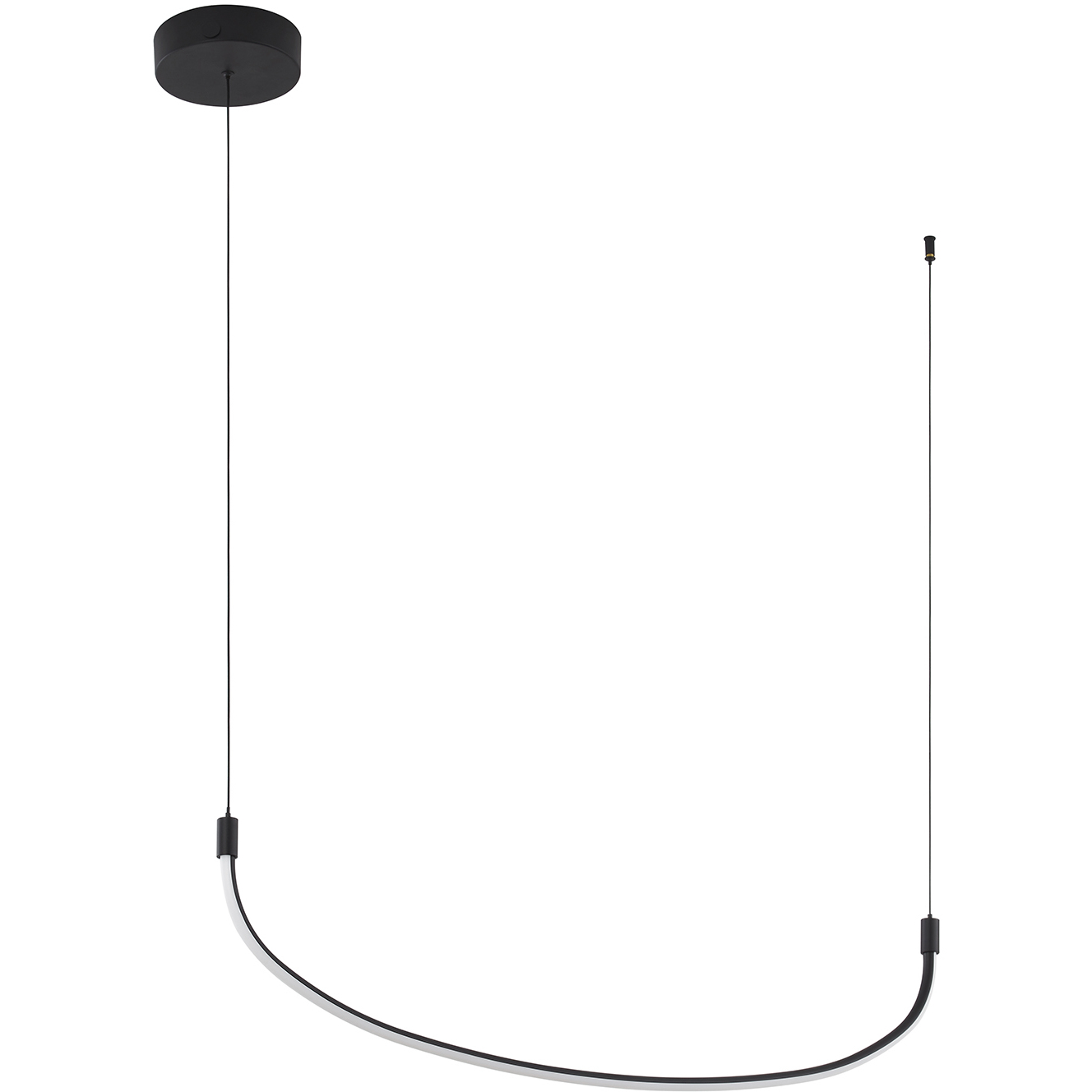 Talis LED 36.63 inch Black Linear Pendant Ceiling Light in 120-volt