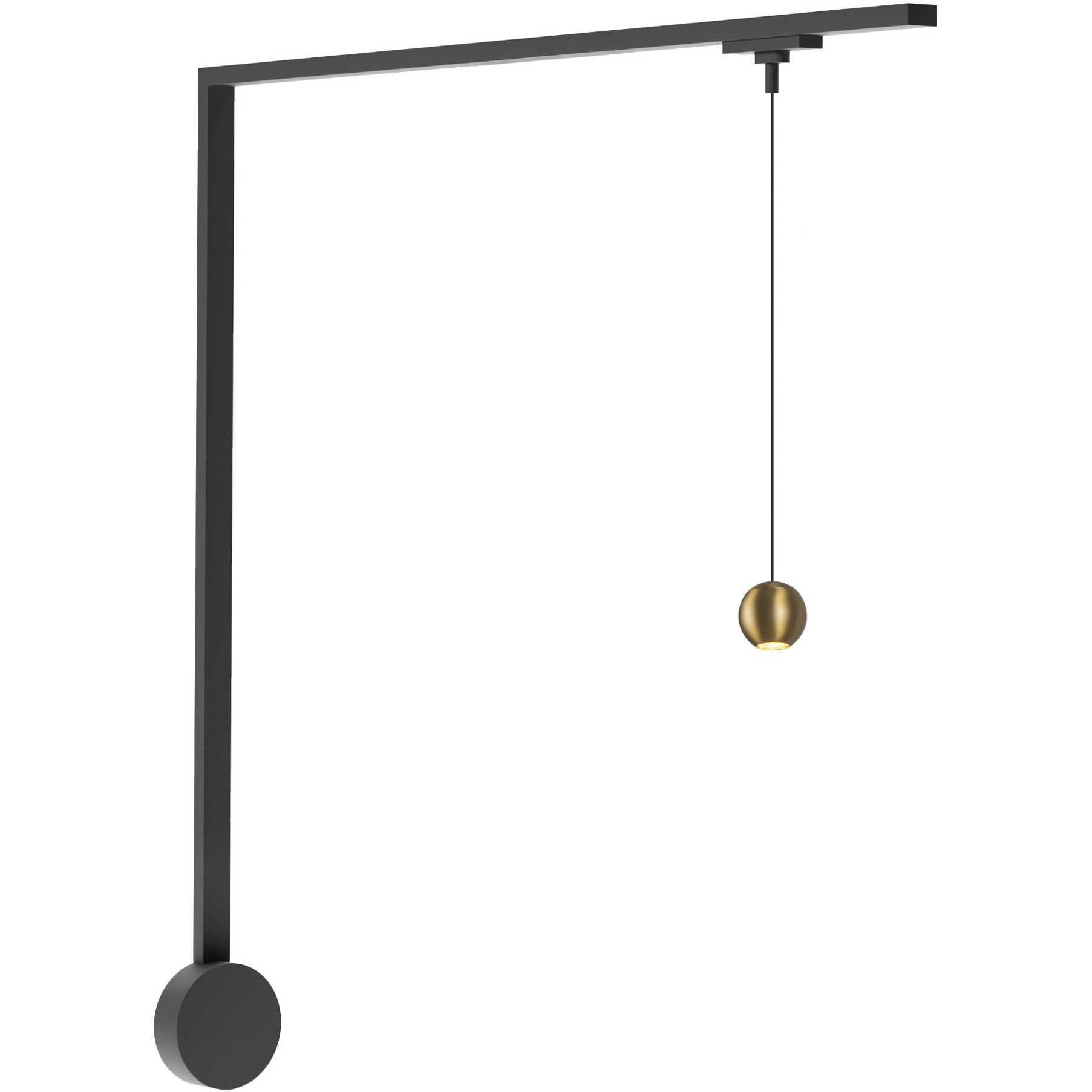 Faria 120 Brushed Gold Trilo Track Ceiling Light
