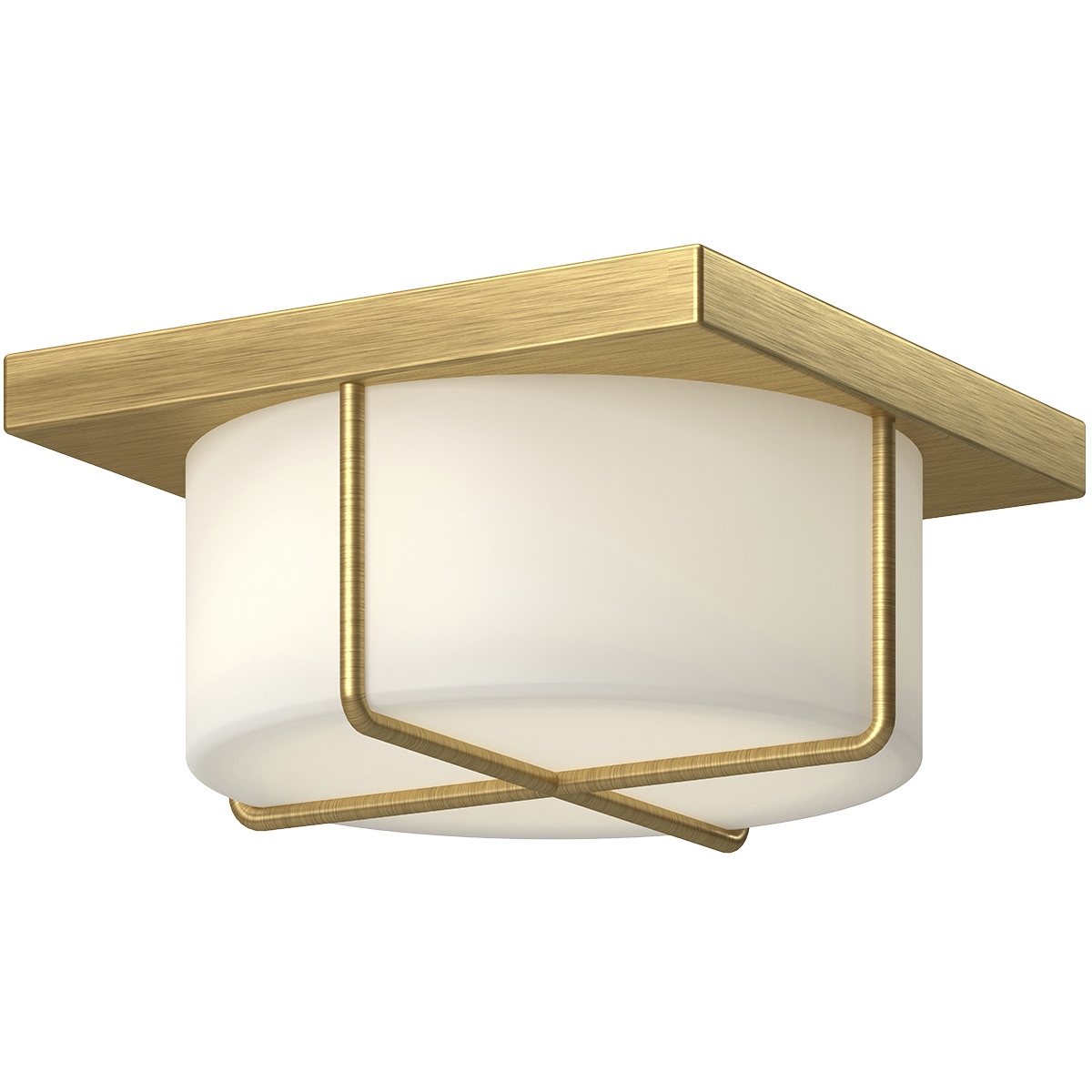 Regalo LED 10.13 inch Brushed Gold Flush Mount Ceiling Light