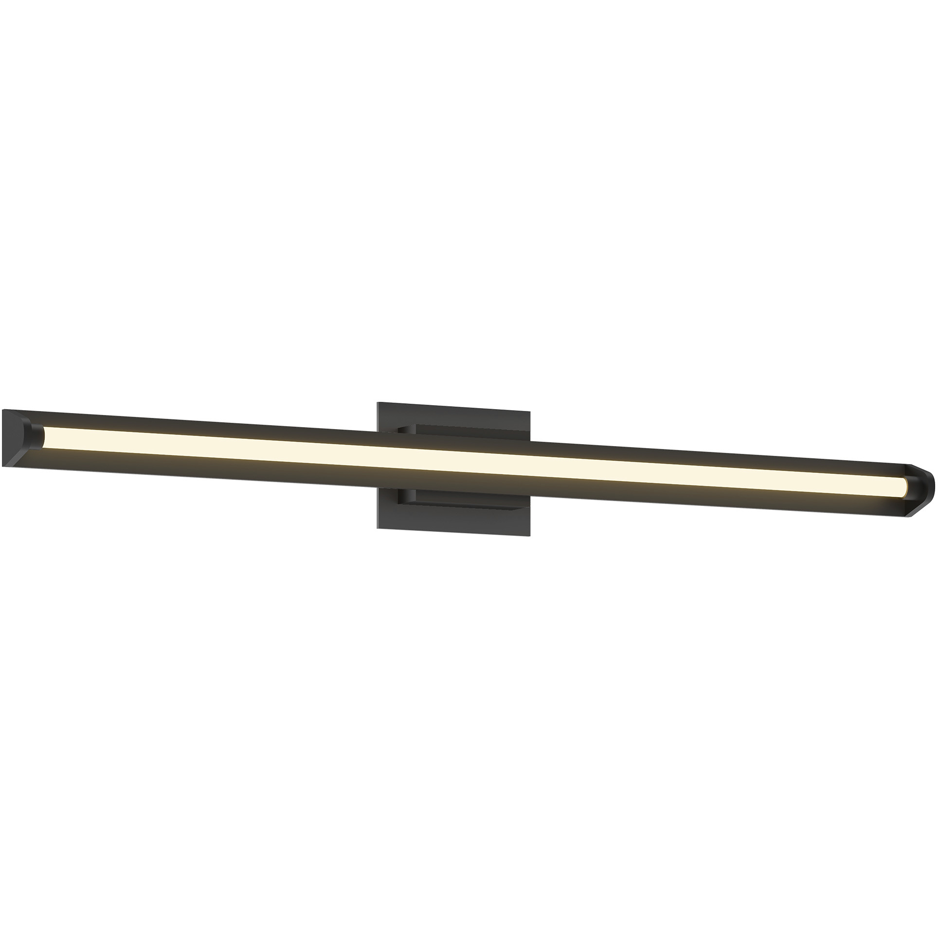 Plymouth LED 37.5 inch Black Vanity Light Wall Light